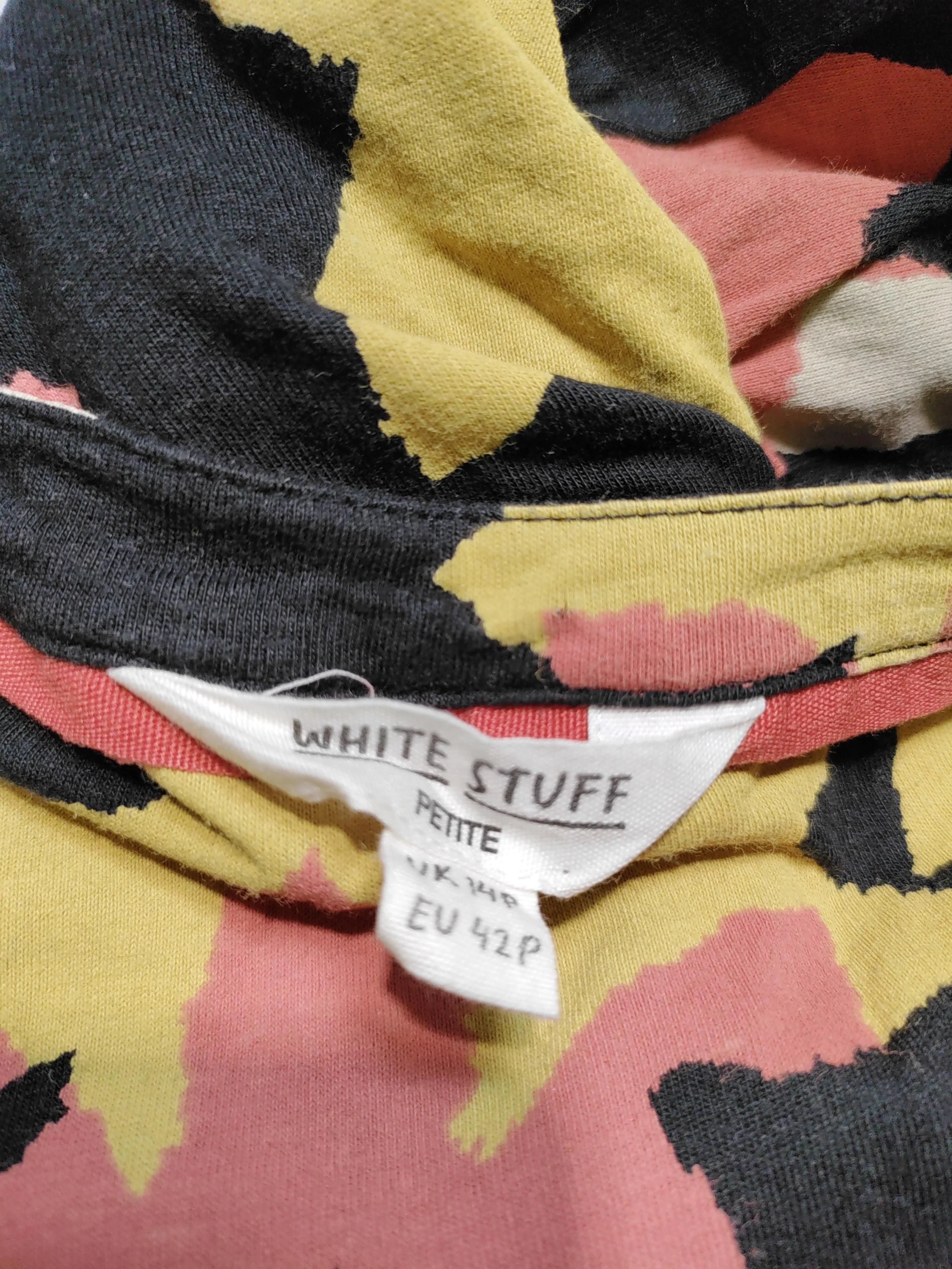 White Stuff T-Shirt Mini Dress UK14 in Multi - Image 5