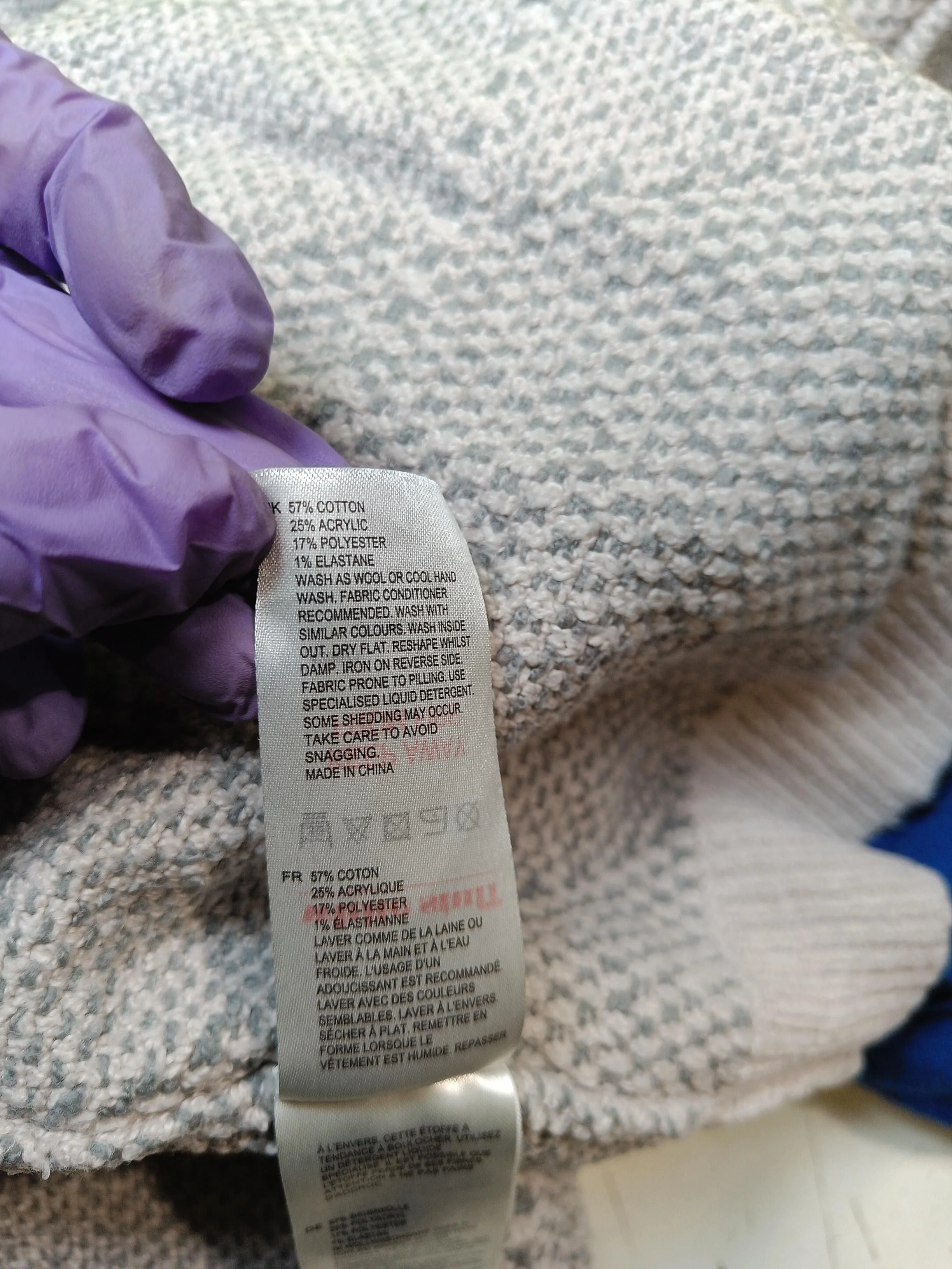 White Stuff Women's Cardigan L Grey Cotton - Image 6