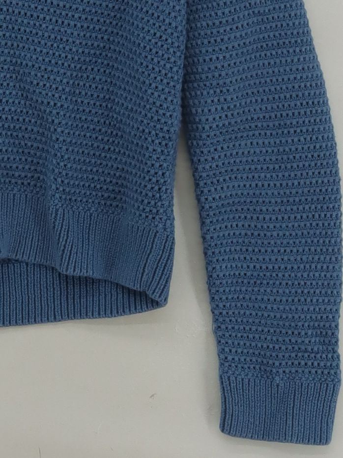 White Stuff Women's Cardigan S Blue 100% Cotton Collared Cardigan - Image 4