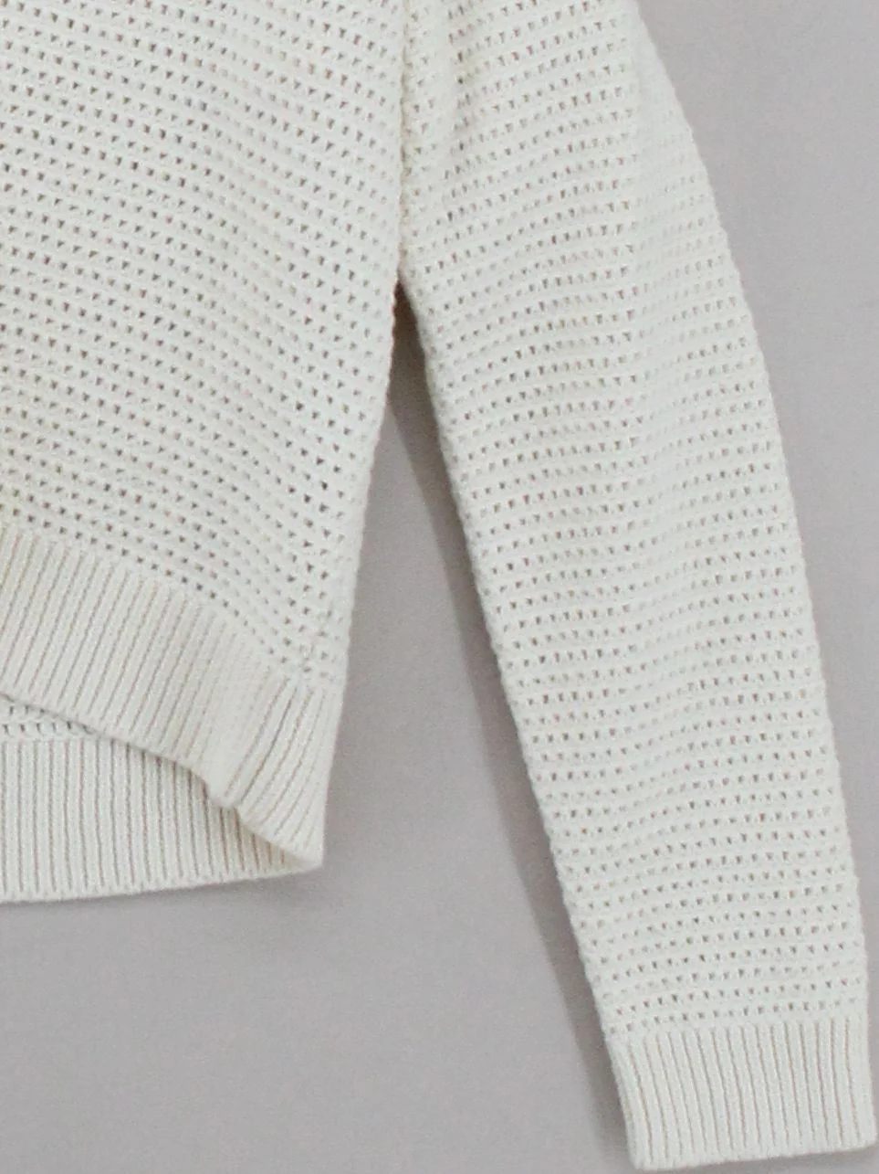 White Stuff Women's Cardigan S Cream 100% Cotton Collared Cardigan - Image 4