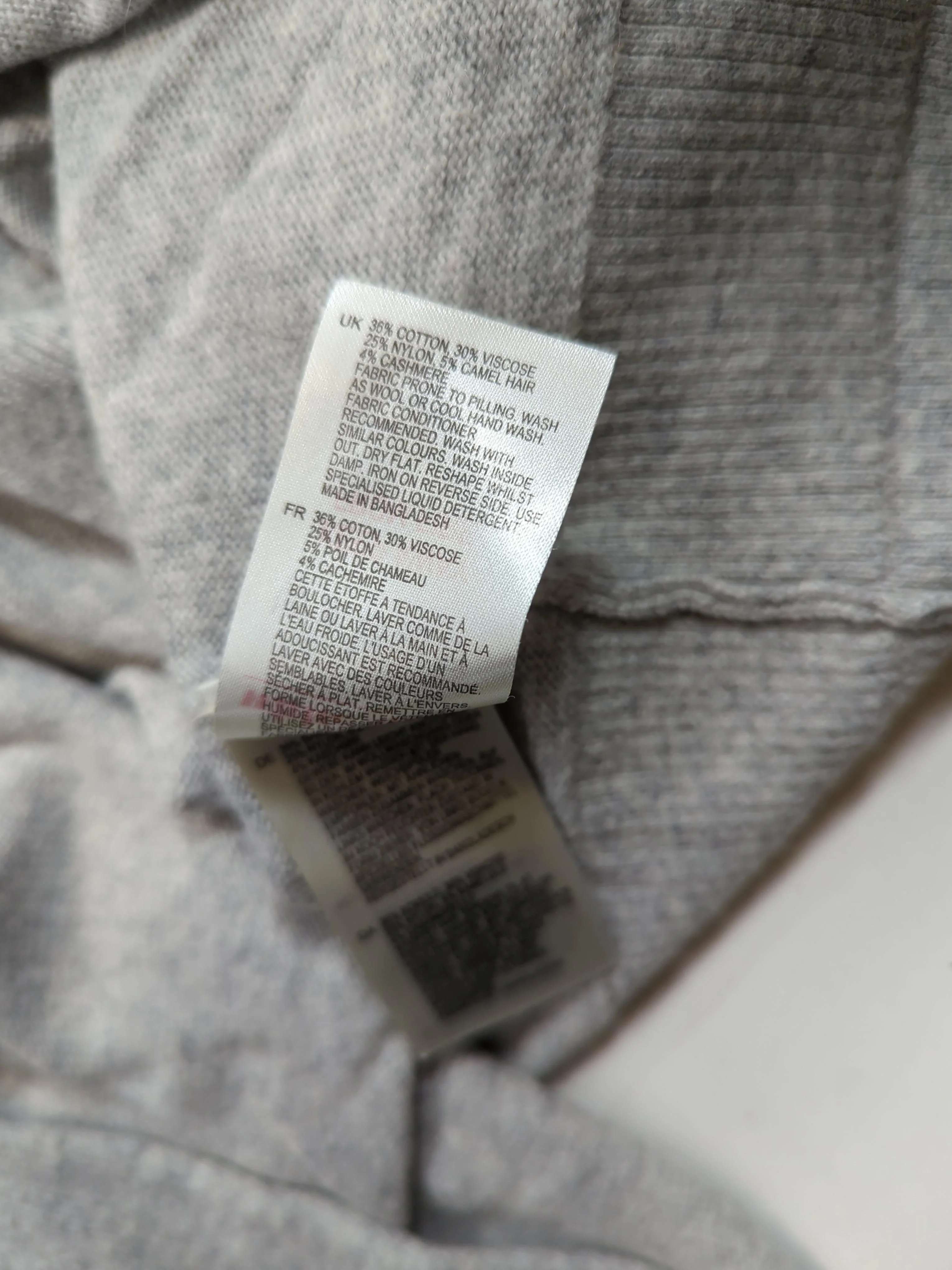 White Stuff Women's Cardigan S Grey Cotton with Viscose, Nylon, Other Cardigan - Image 7