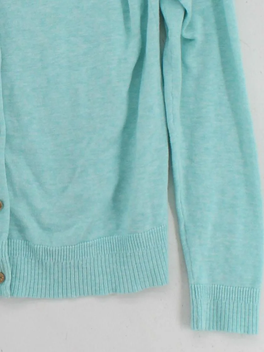 White Stuff Women's Cardigan UK 10 Blue 100% Cotton Round Neck Cardigan - Image 4