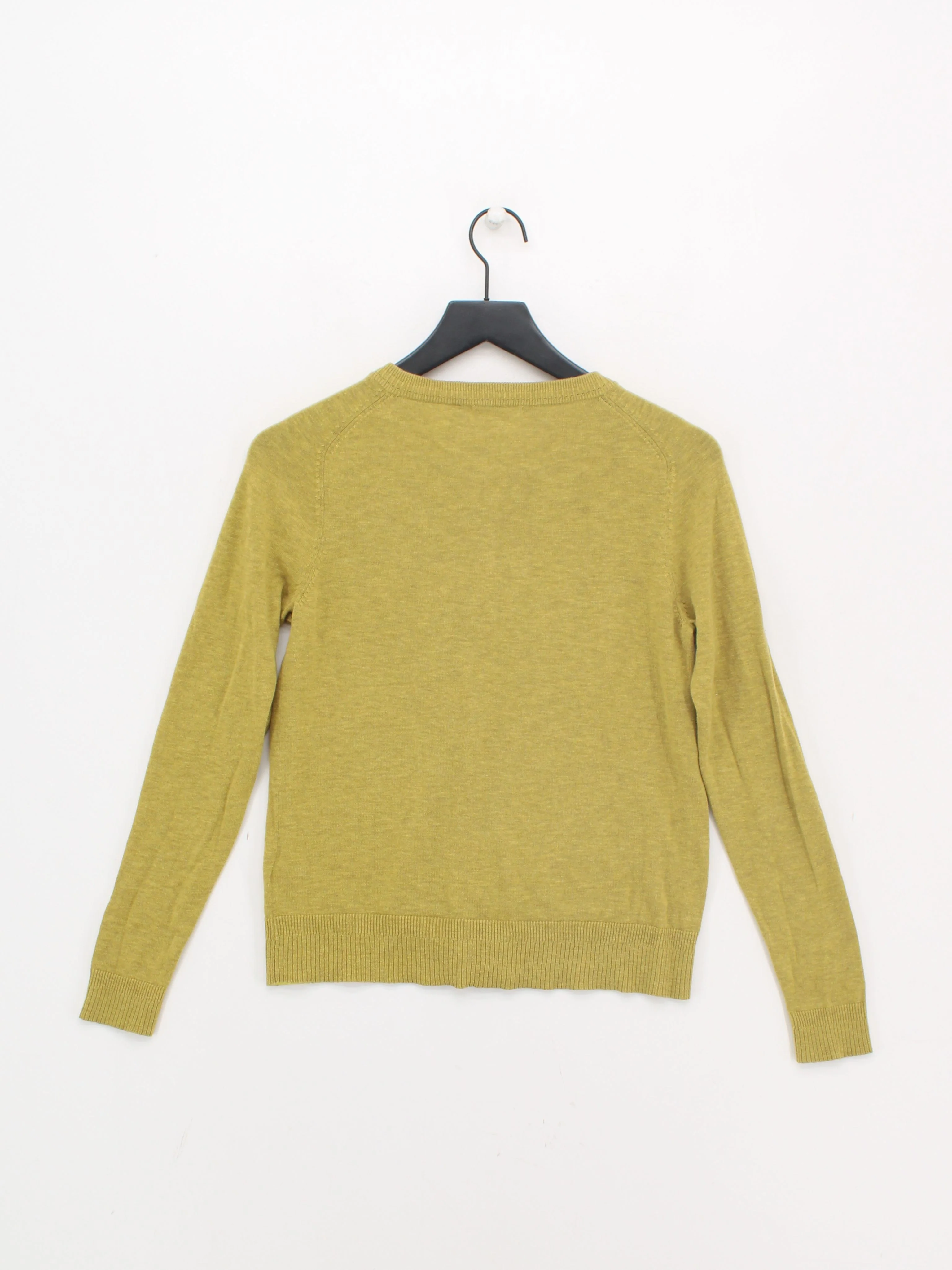 White Stuff Women's Cardigan UK 10 Green 100% Cotton Round Neck Cardigan - Image 2