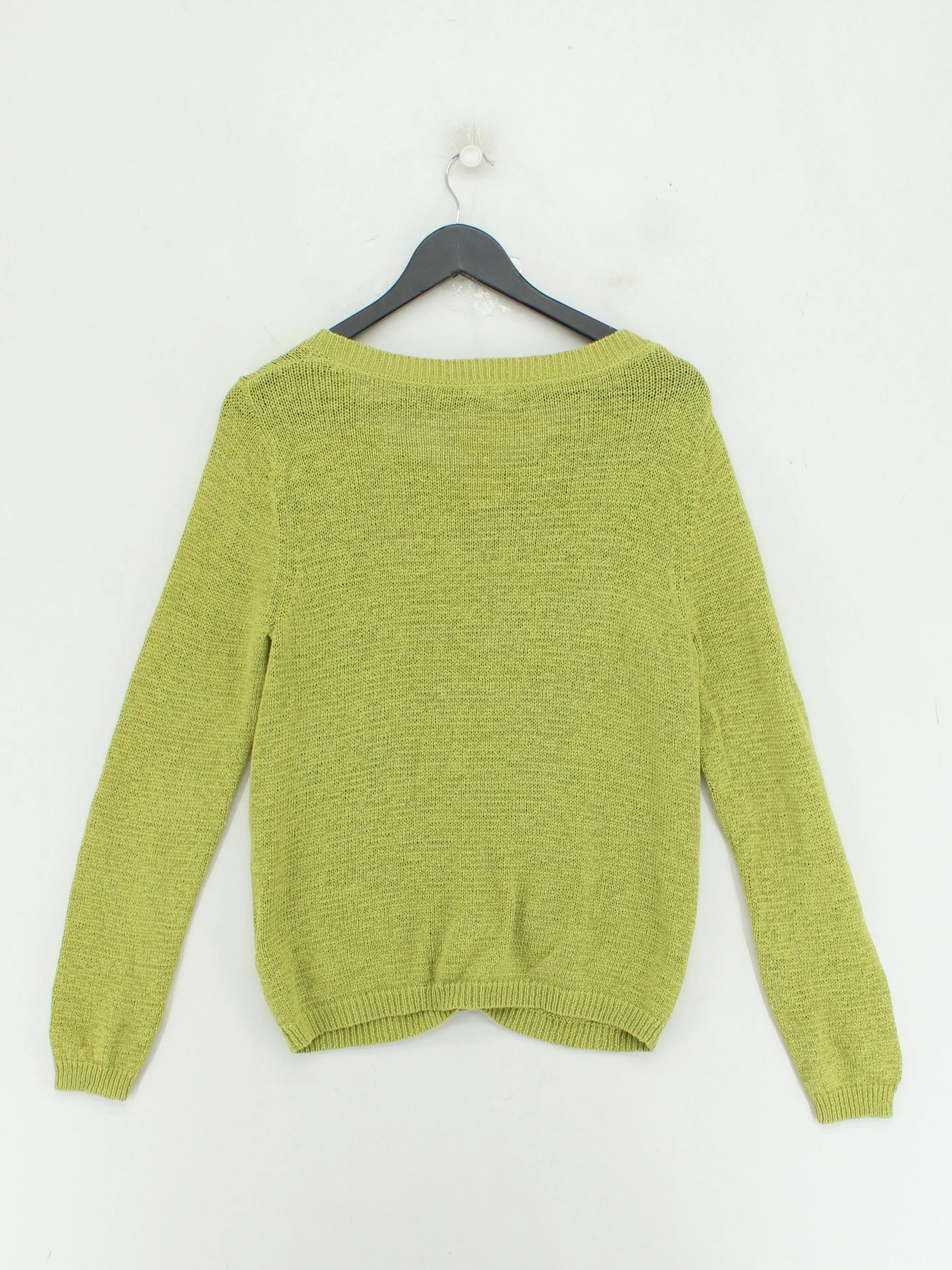 White Stuff Women's Cardigan UK 16 Green Linen with Cotton, Nylon Cardigan - Image 2