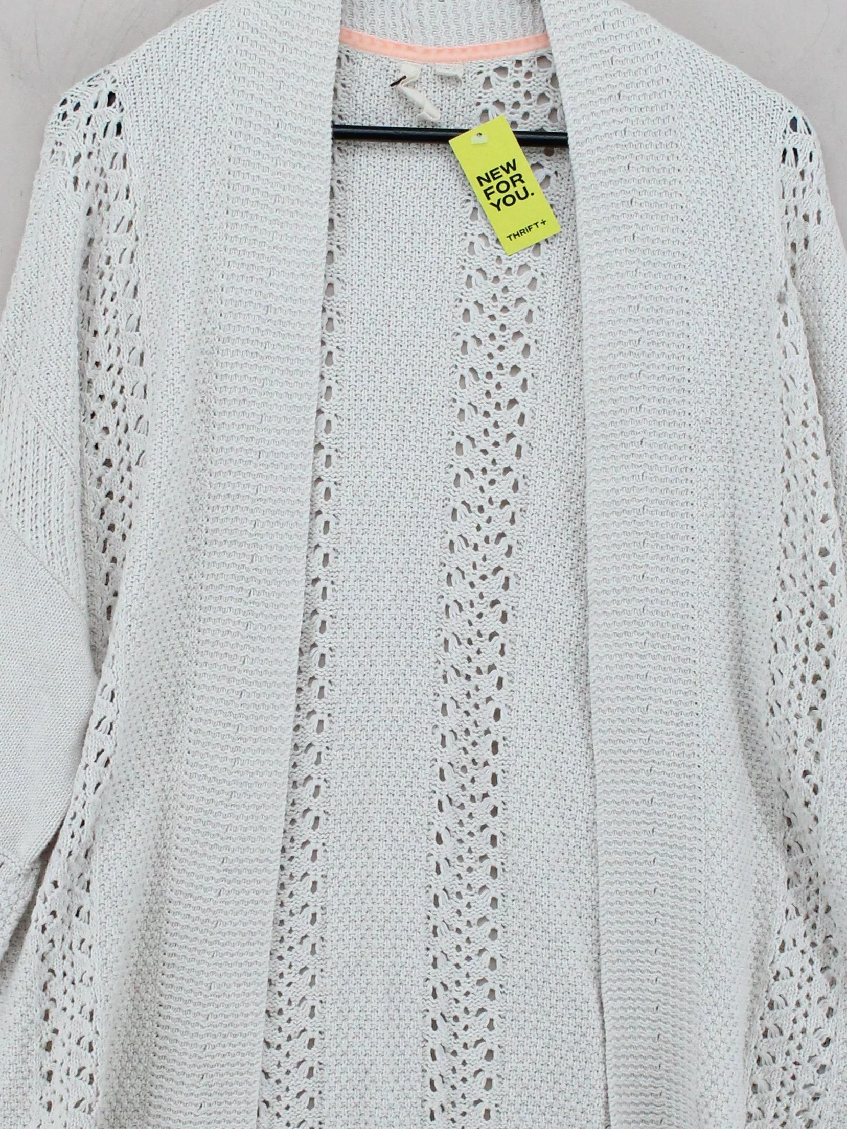 White Stuff Women's Cardigan UK 18 Cream 100% Cotton V-Neck Cardigan - Image 3