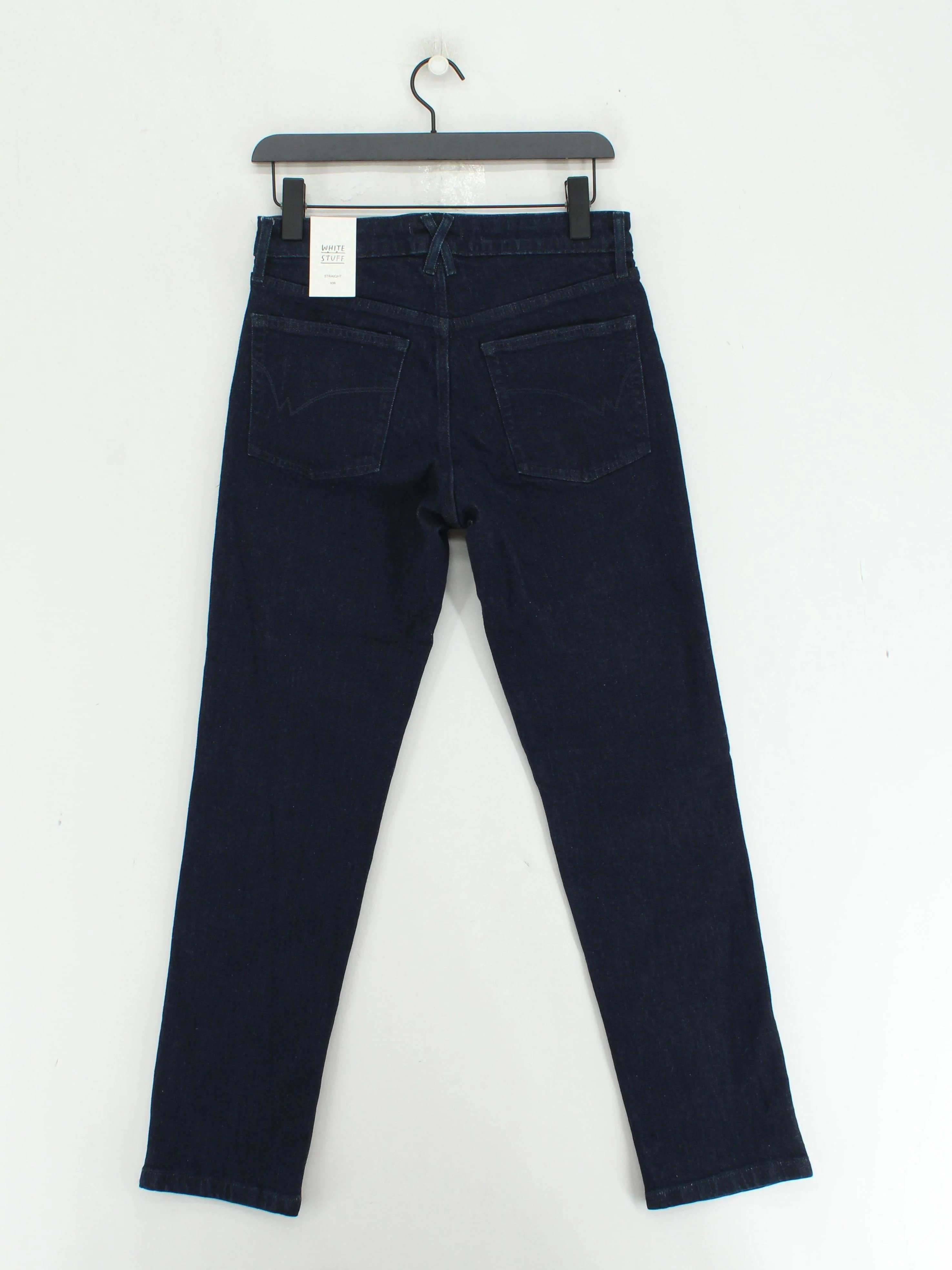 White Stuff Women's Jeans UK 10 Blue Cotton with Elastane Straight - Image 2