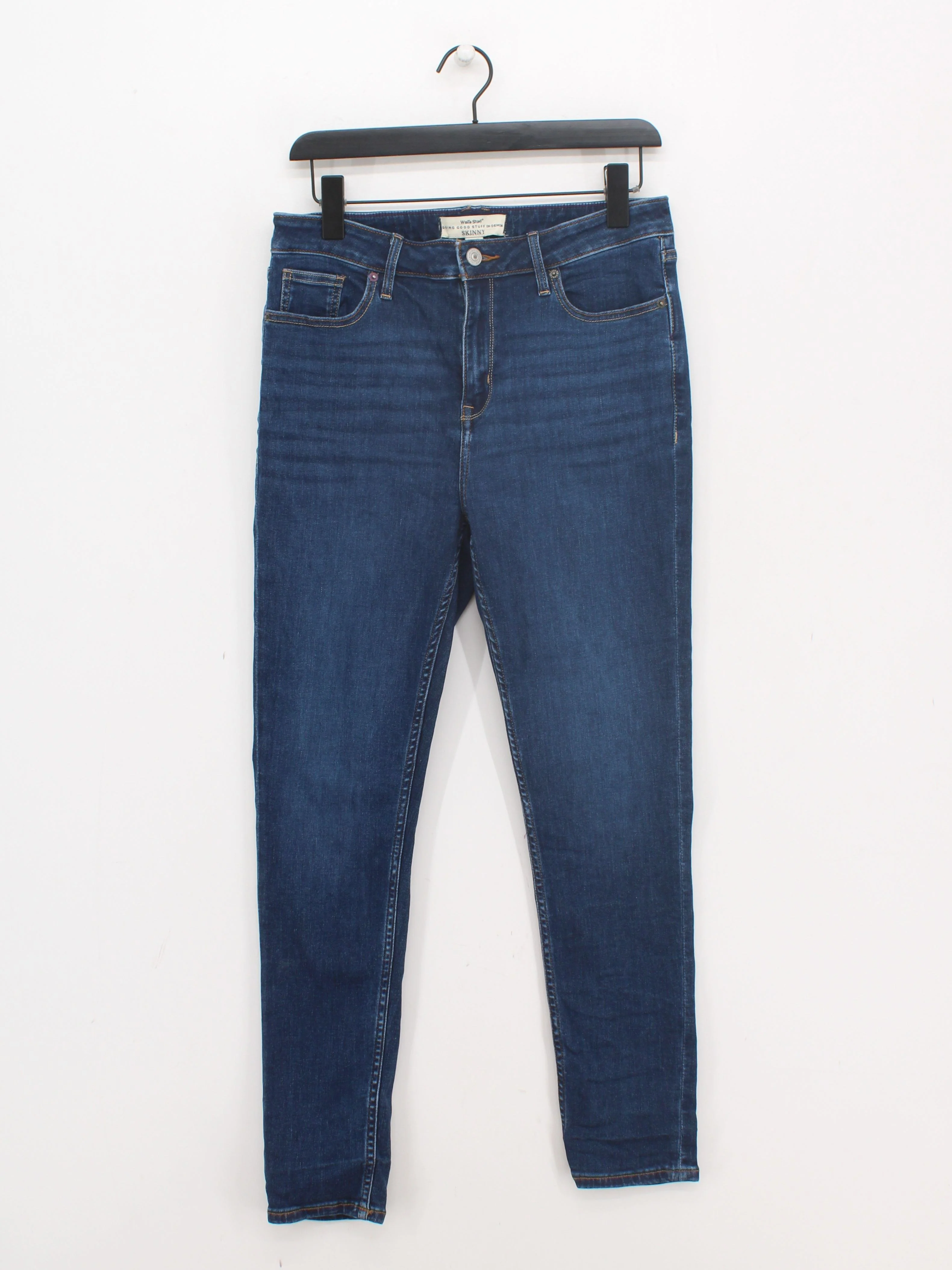 White Stuff Women's Jeans UK 12 Blue Cotton with Polyester, Elastane Skinny - Image 2