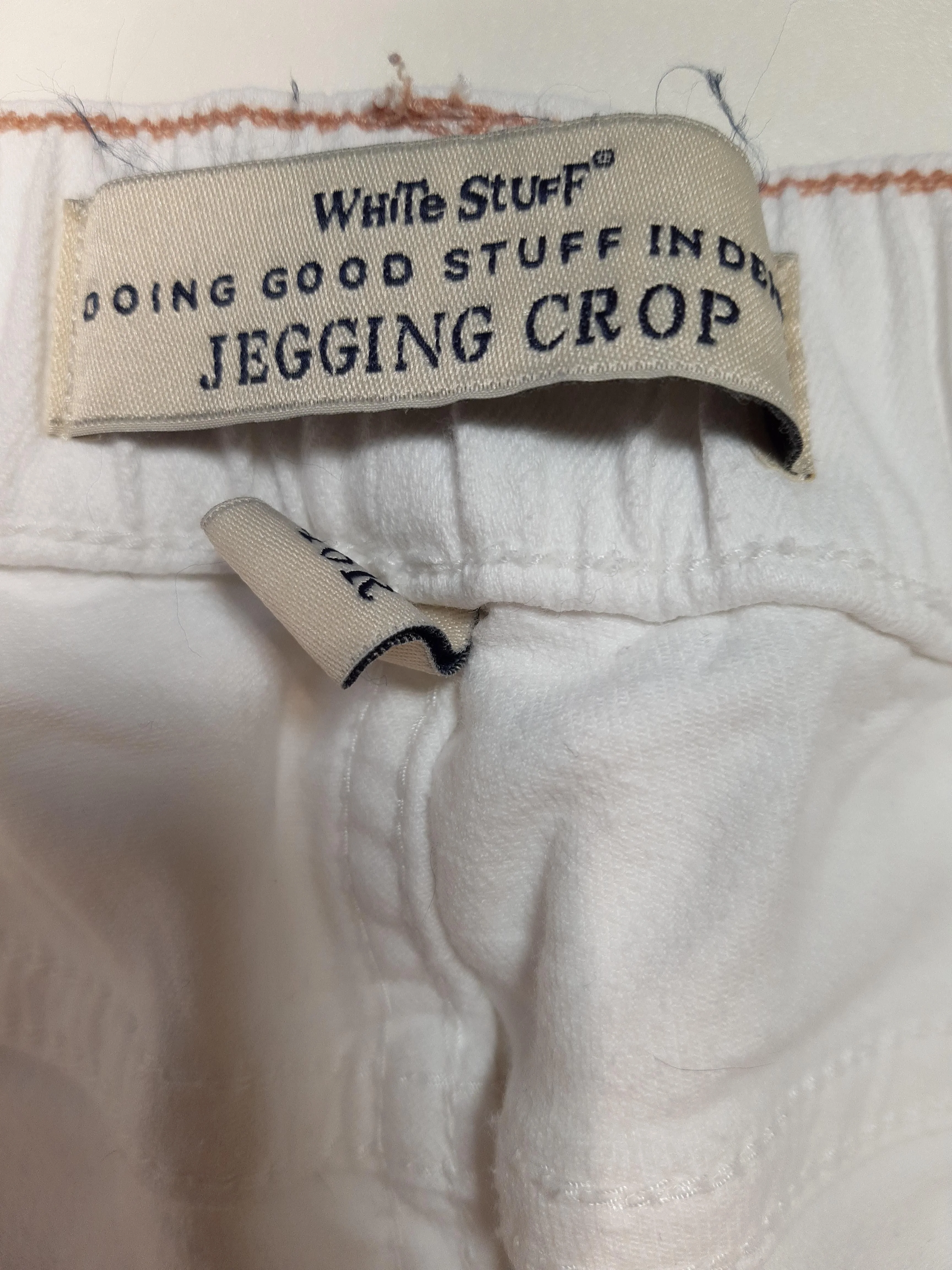 White Stuff Women's Jeans UK 18 White Cotton with Polyester, Elastane Jegging - Image 6