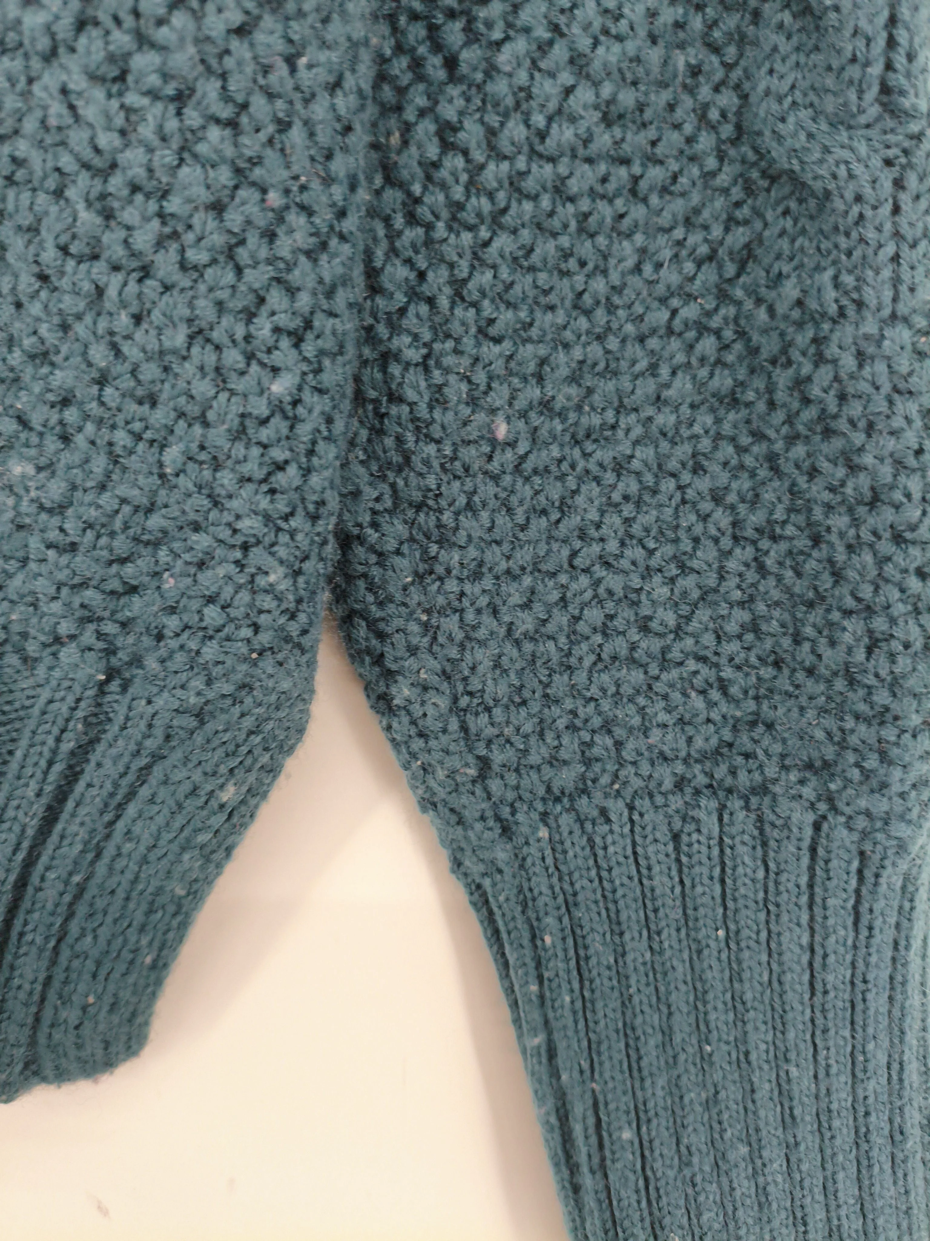 White Stuff Women's Jumper UK 10 Green Polyester with Wool Crew Neck Pullover - Image 5