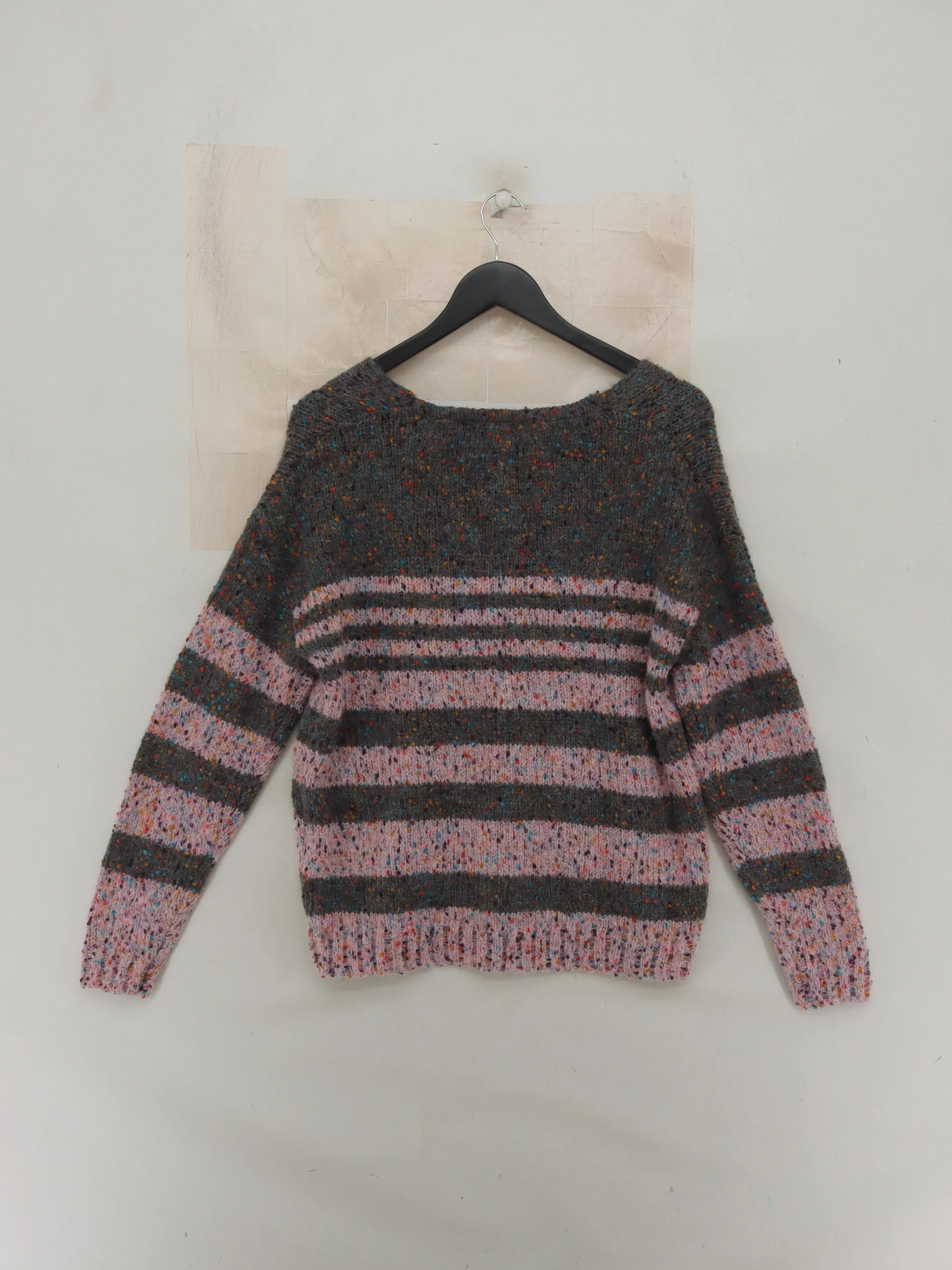 White Stuff Women's Jumper UK 8 Grey Polyester with Wool, Acrylic Pullover - Image 2