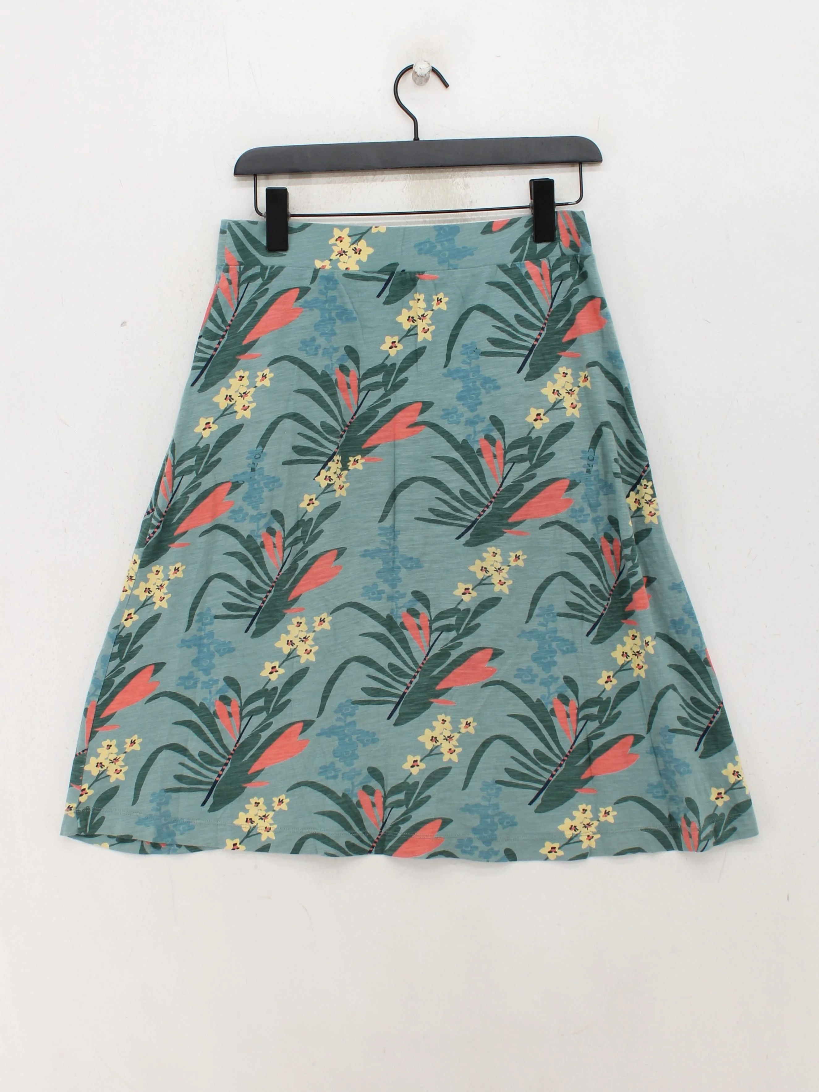 White Stuff Women's Midi Skirt UK 10 Multi Floral 100% Cotton Midi A-Line - Image 2