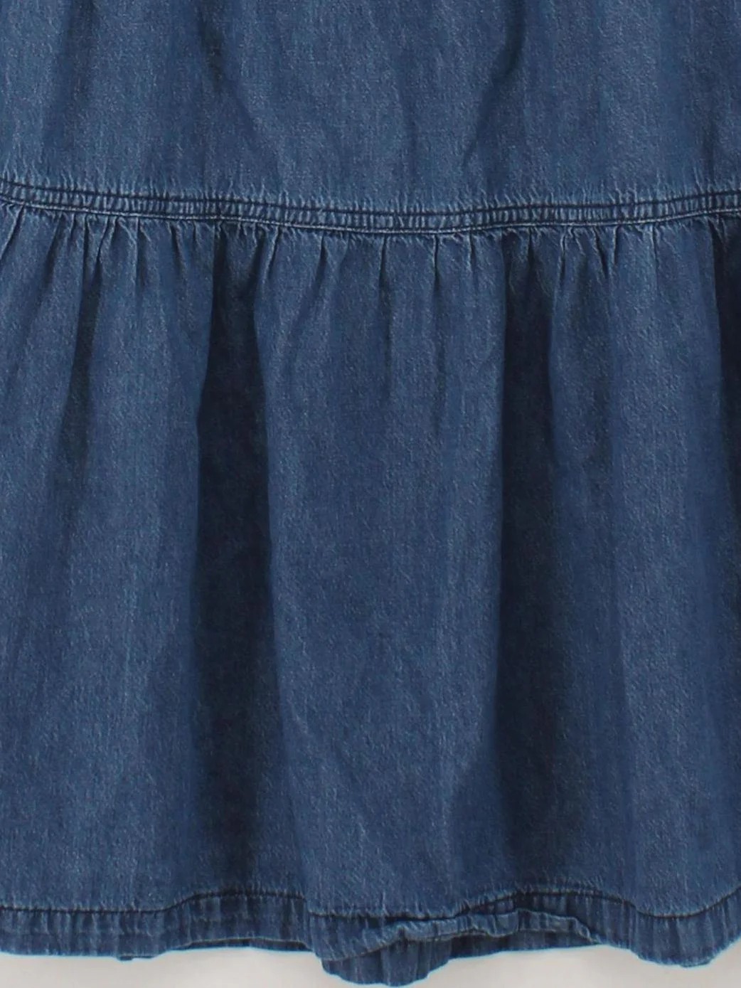 White Stuff Women's Midi Skirt UK 12 Blue 100% Cotton Midi Pleated - Image 4