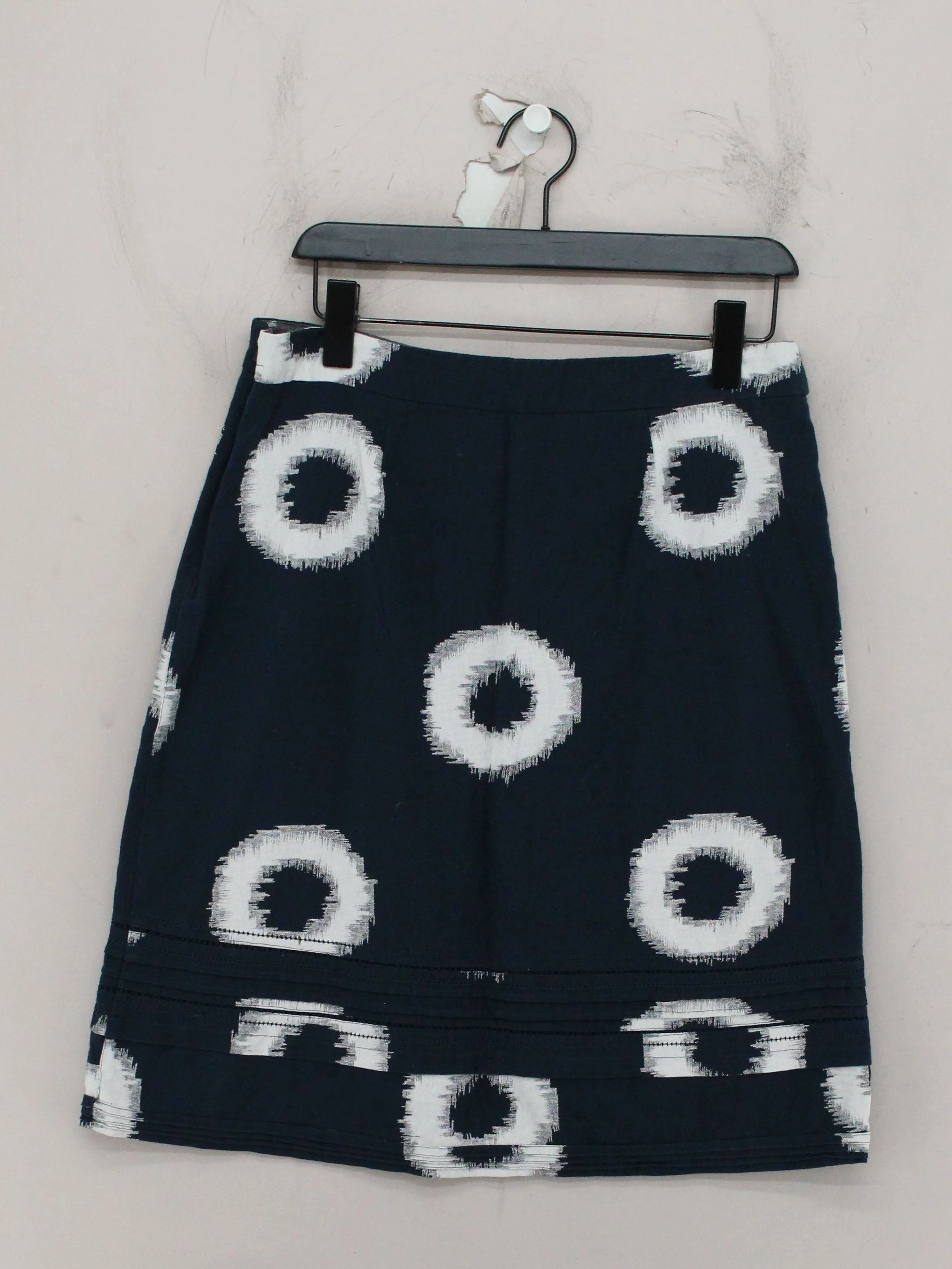 White Stuff Women's Midi Skirt UK 12 Blue 100% Cotton Straight & Pencil - Image 2