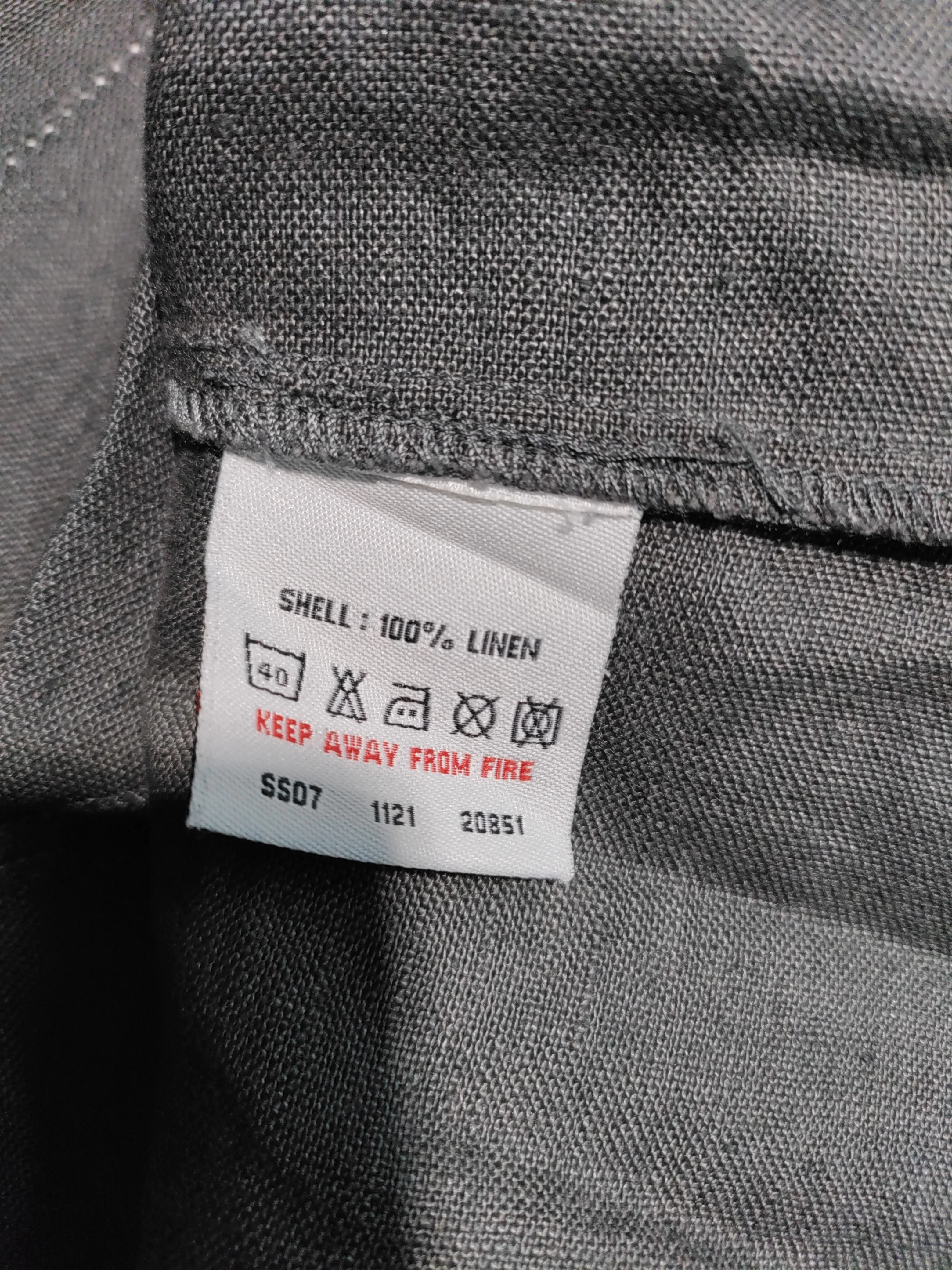 White Stuff Women's Midi Skirt UK 12 Grey 100% Linen Midi A-Line - Image 7