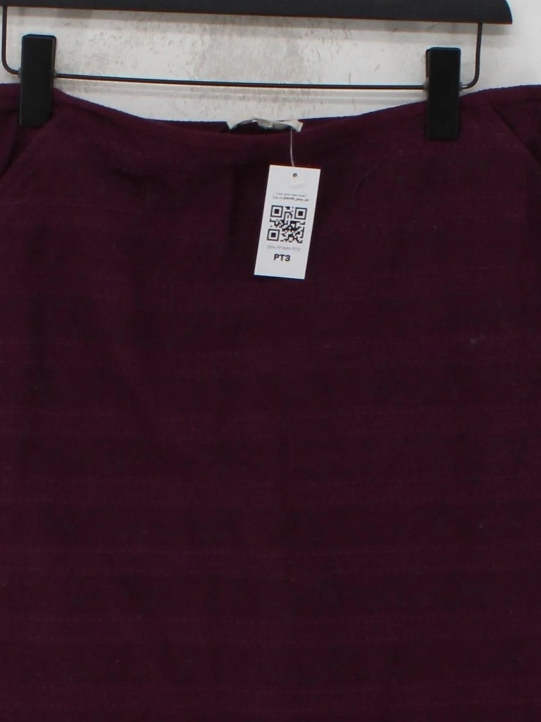 White Stuff Women's Midi Skirt UK 12 Silver 100% Cotton Midi A-Line - Image 3