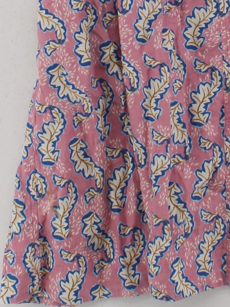 White Stuff Women's Midi Skirt UK 18 Pink 100% Linen Midi A-Line - Image 4