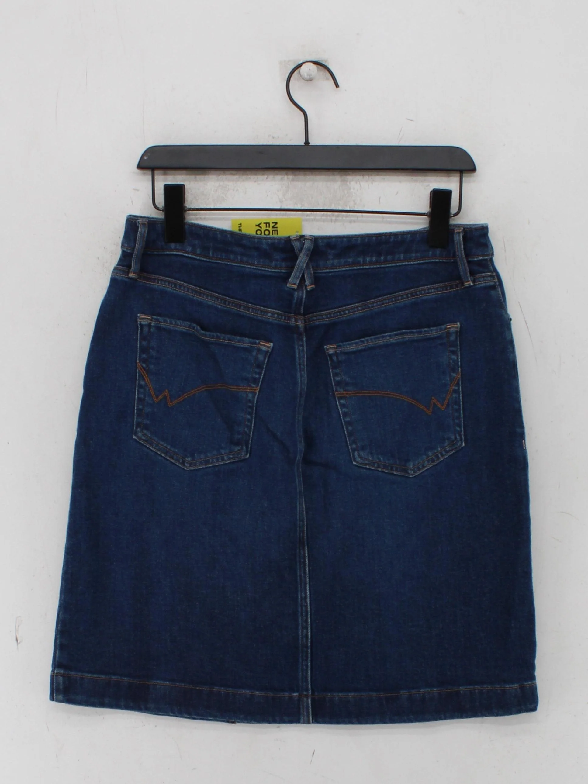 White Stuff Women's Mini Skirt UK 12 Blue Cotton - Image 2