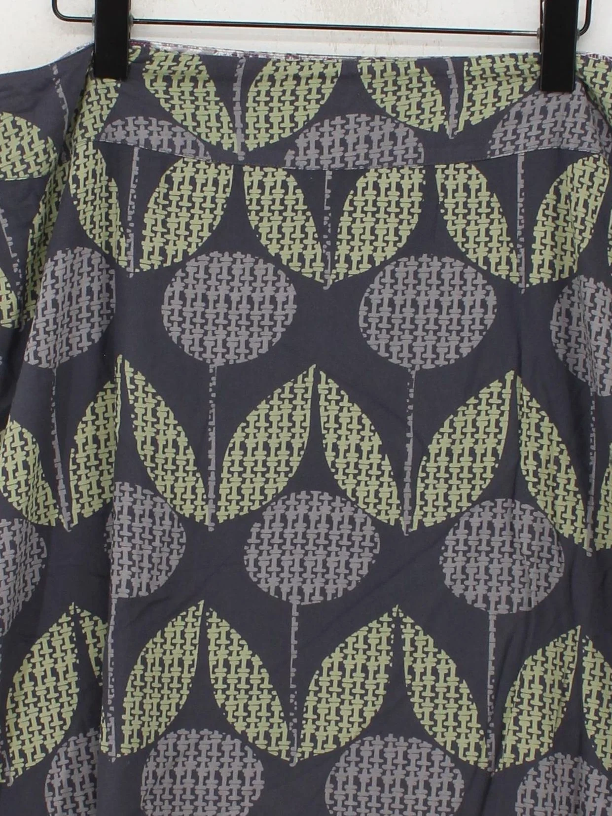 White Stuff Women's Mini Skirt UK 18 Grey Geometric 100% Viscose Short Mini - Image 3