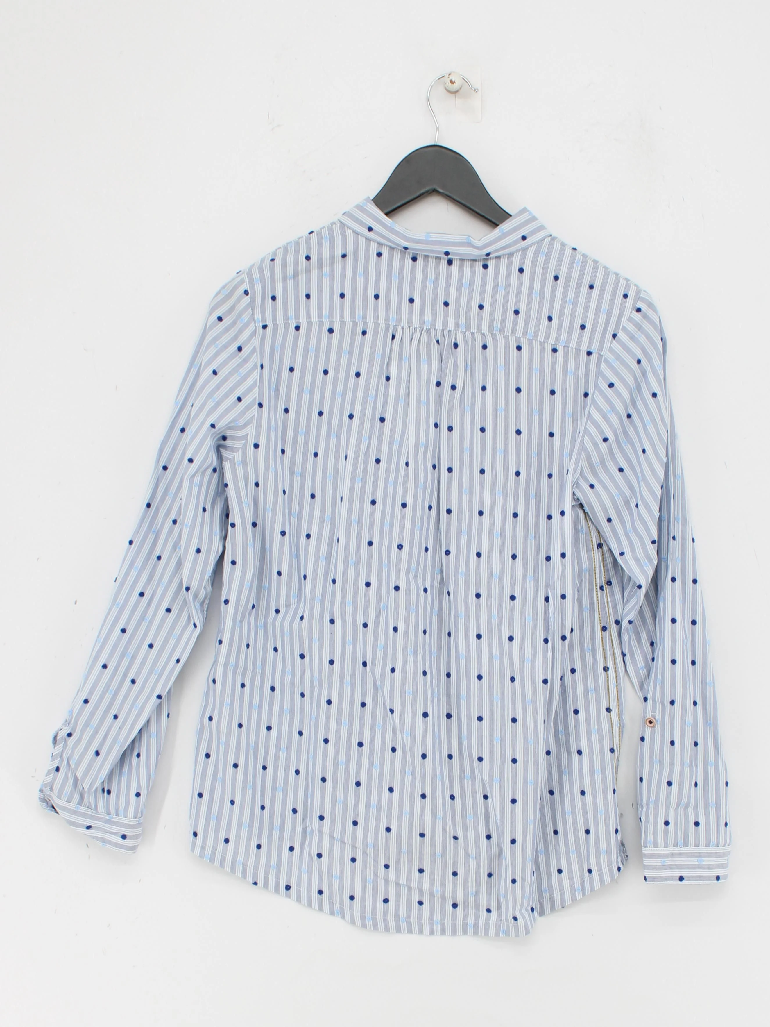 White Stuff Women's Shirt UK 10 Blue 100% Cotton Basic - Image 2