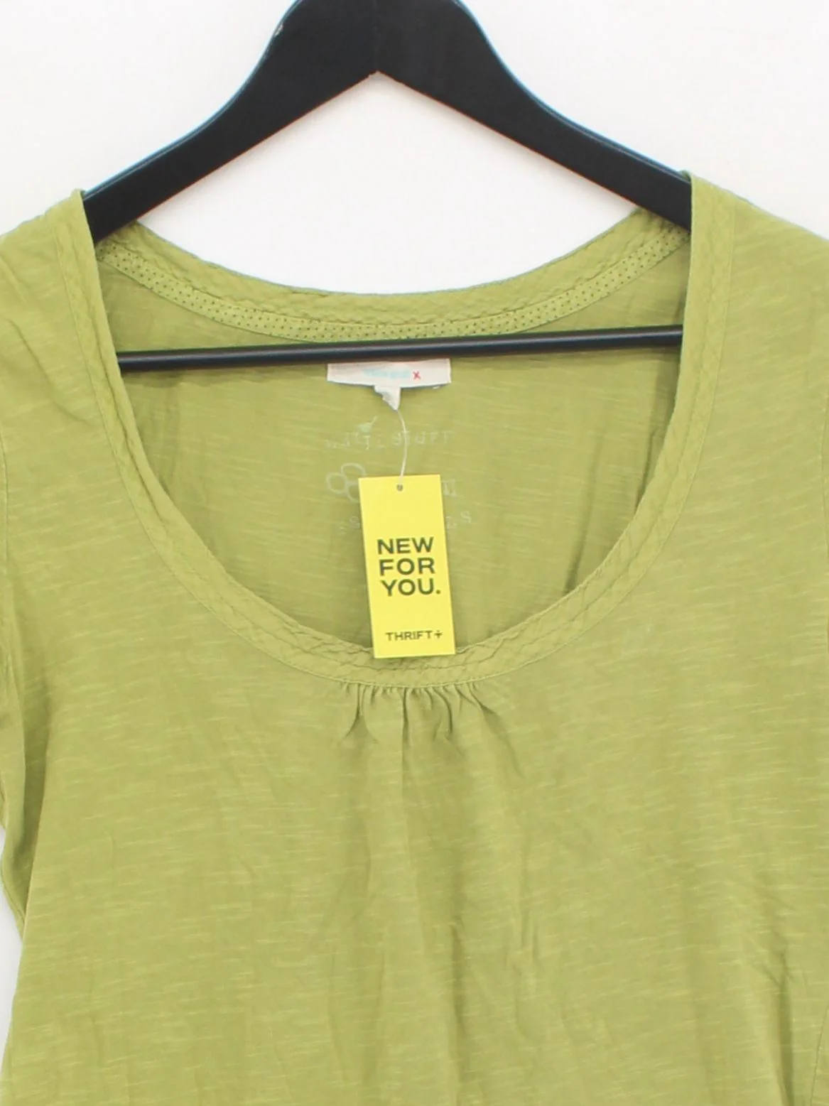 White Stuff Women's T-Shirt UK 10 Green 100% Cotton Basic - Image 3