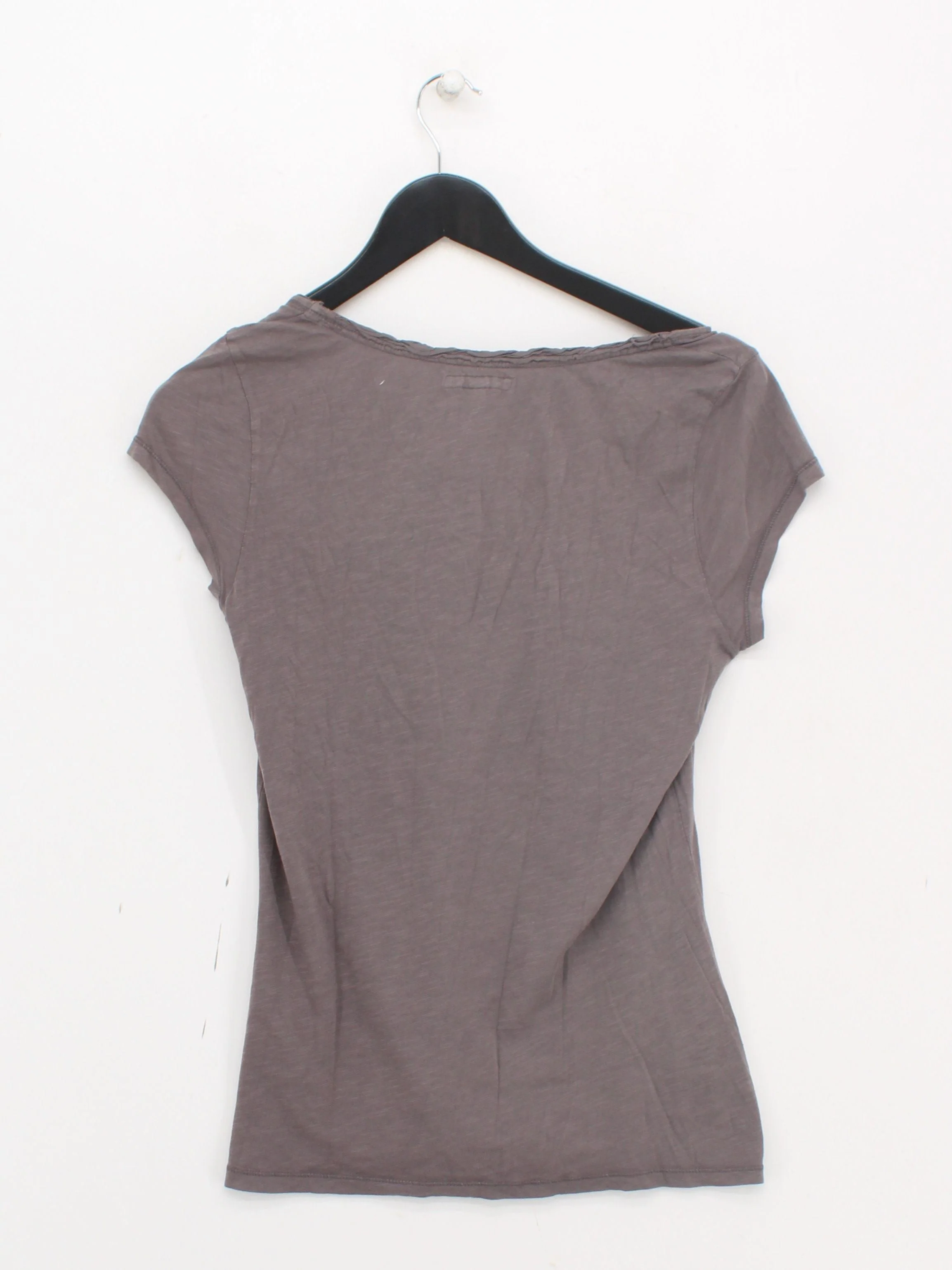 White Stuff Women's T-Shirt UK 10 Grey 100% Cotton Short Sleeve Round Neck Basic - Image 2