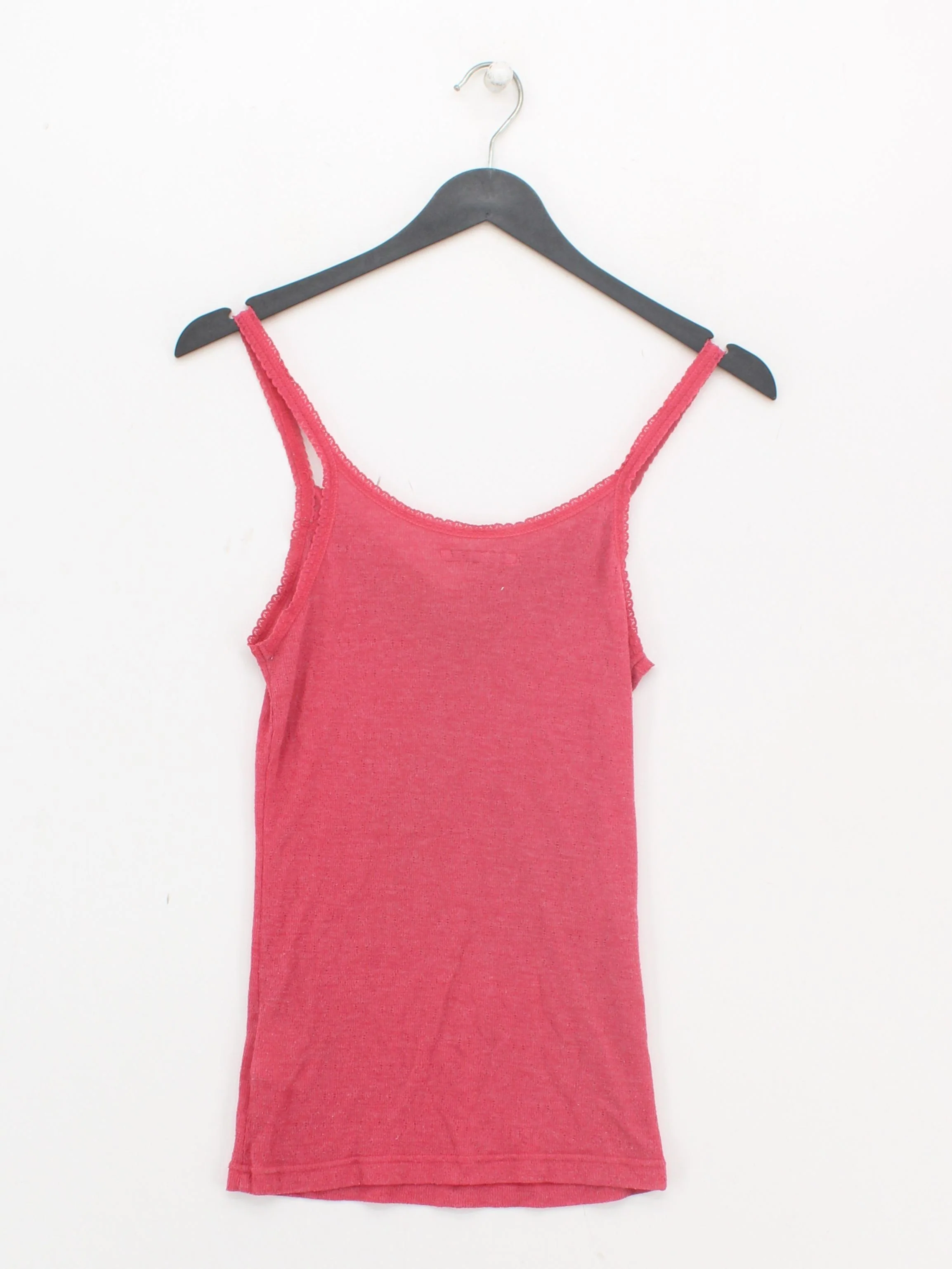 White Stuff Women's T-Shirt UK 12 Pink Viscose with Polyester Camisole - Image 2