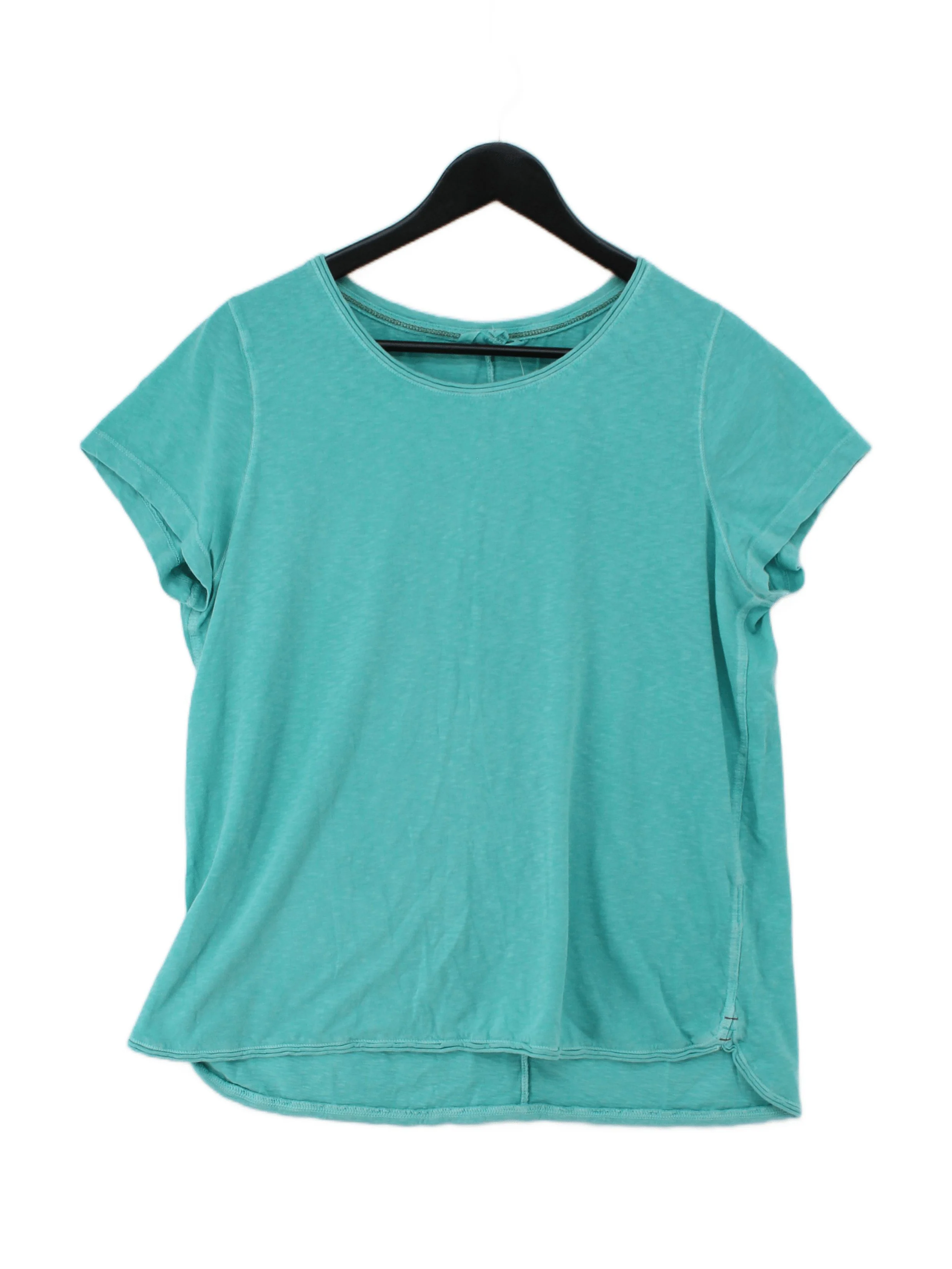 White Stuff Women's T-Shirt UK 16 Green 100% Cotton Basic