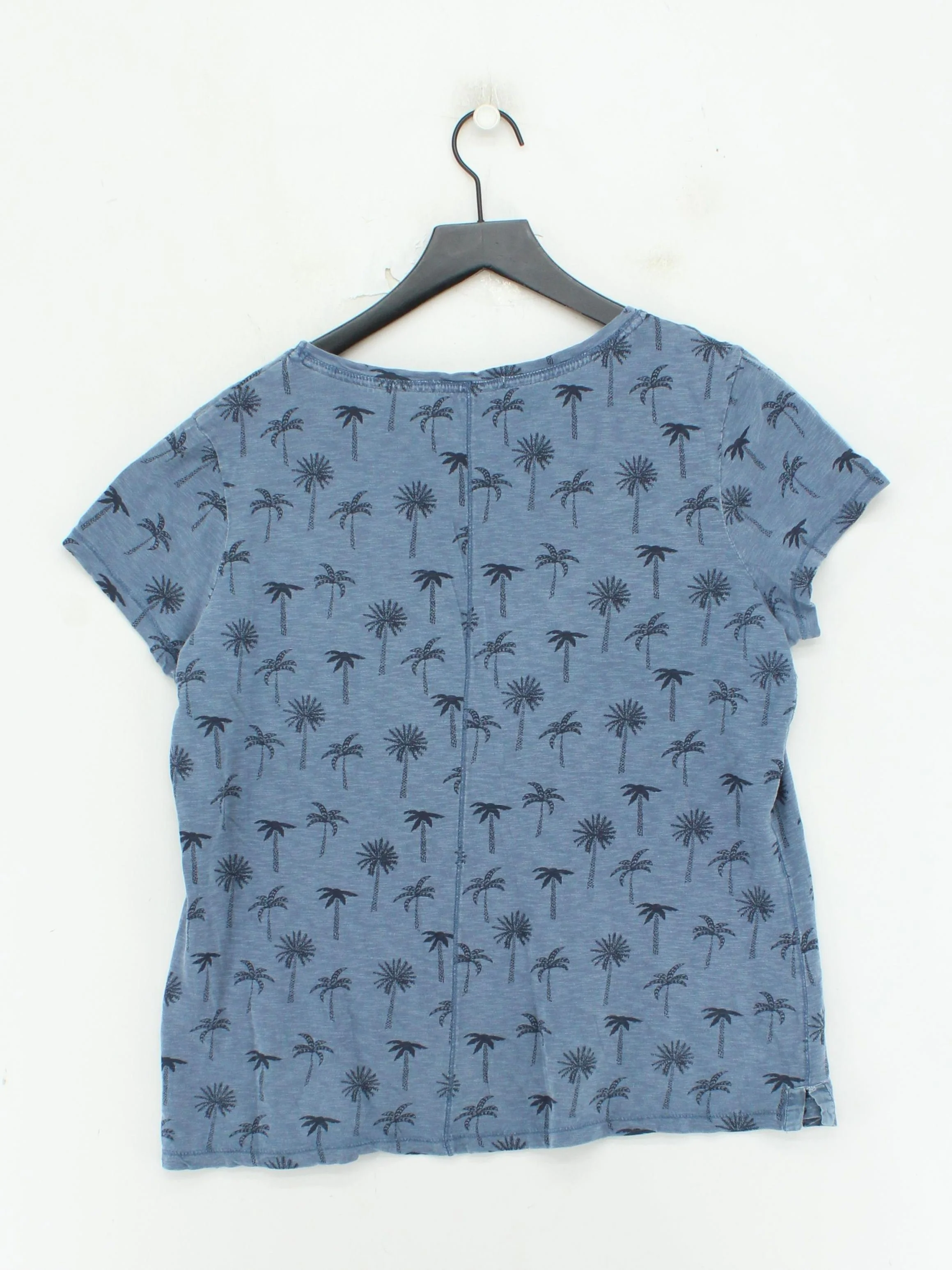 White Stuff Women's T-Shirt UK 18 Blue 100% Cotton Basic - Image 2