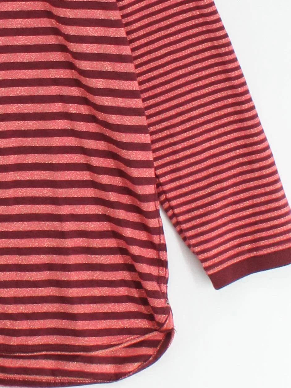 White Stuff Women's T-Shirt UK 22 Red Cotton with Polyester, Other Basic - Image 4