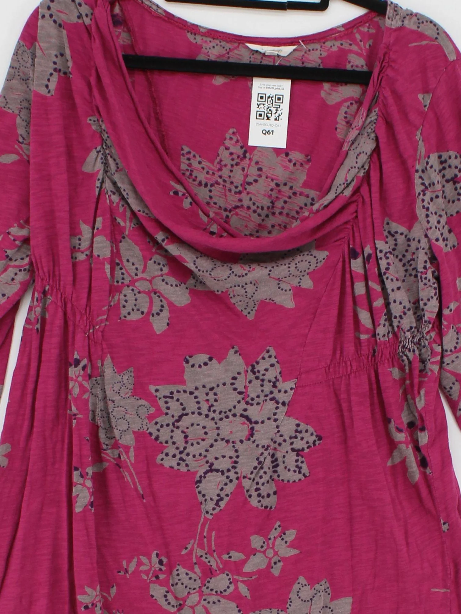 White Stuff Women's Top UK 16 Pink 100% Cotton Tunic - Image 3