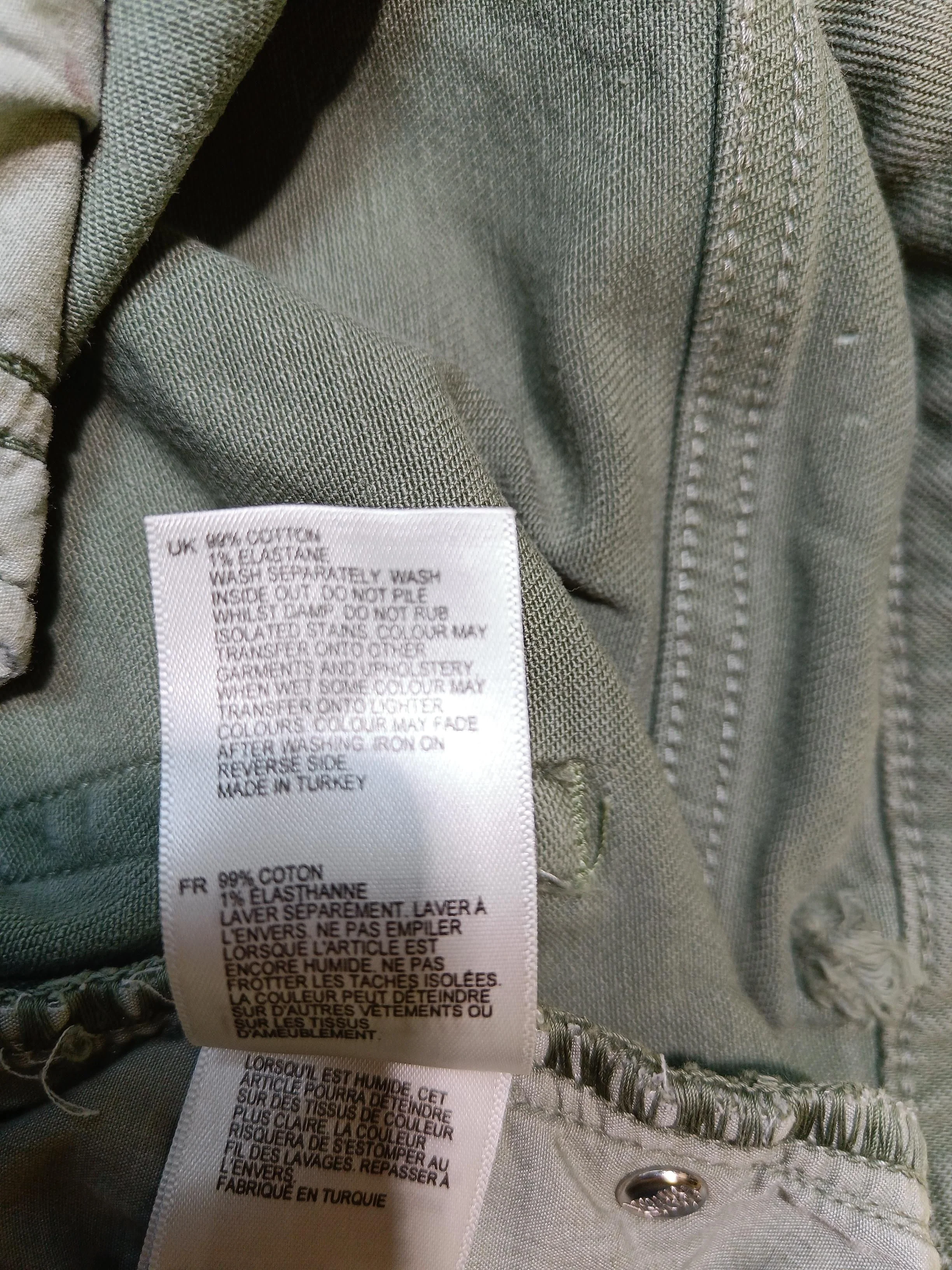 White Stuff Women's Trousers UK 12 Green Cotton with Elastane Straight Chino - Image 8