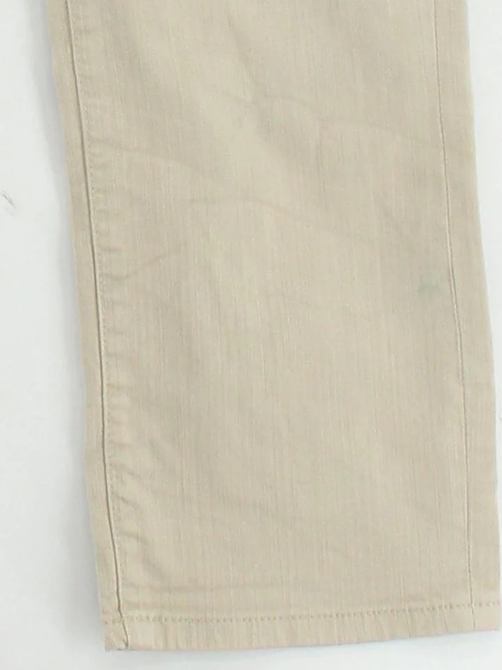 White Stuff Women's Trousers UK 16 Tan Cotton with Elastane Straight Chino - Image 4