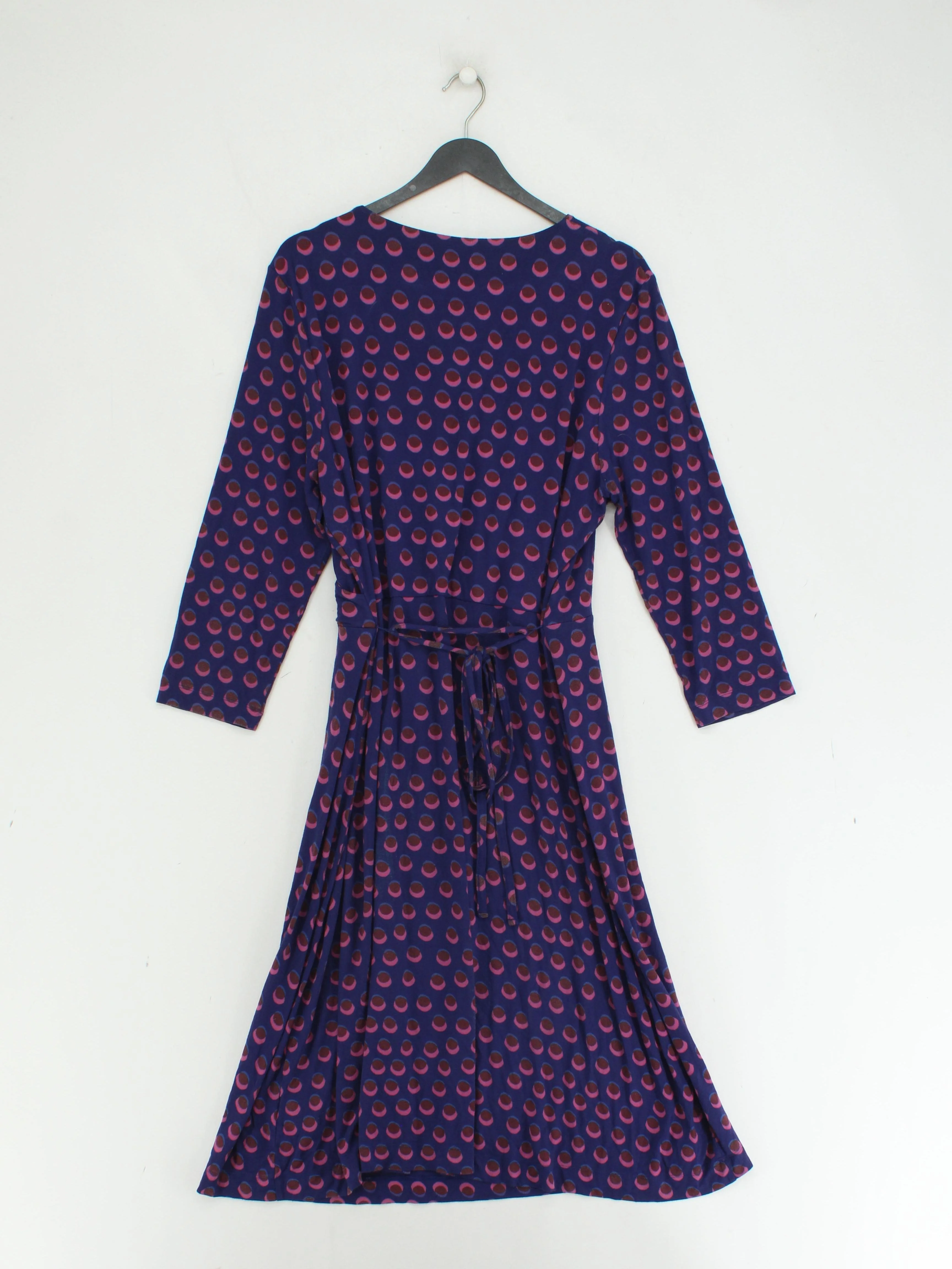 White Stuff Wrap Midi Dress M in Blue - Image 2