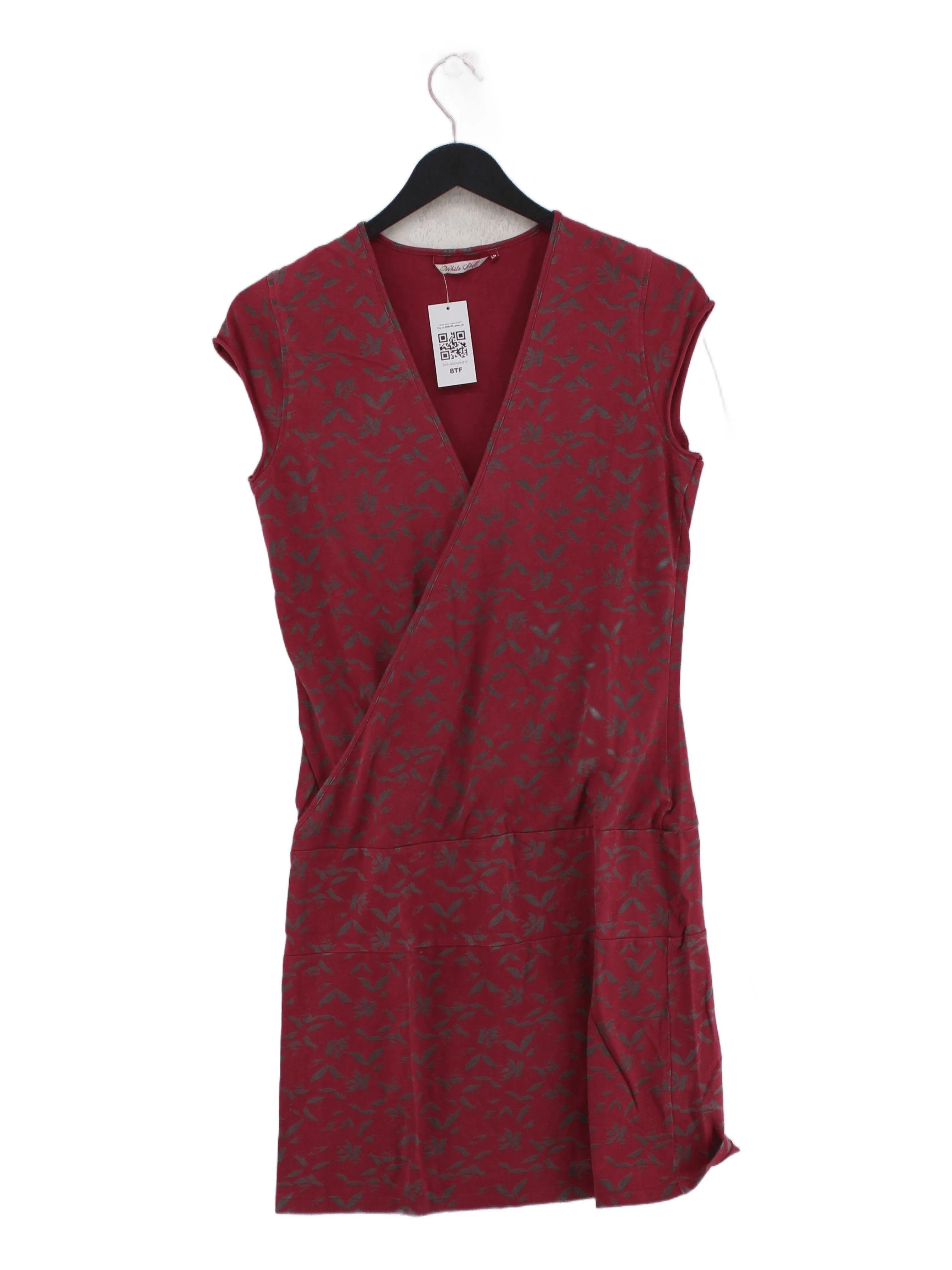 White Stuff Wrap Midi Dress UK12 in Red