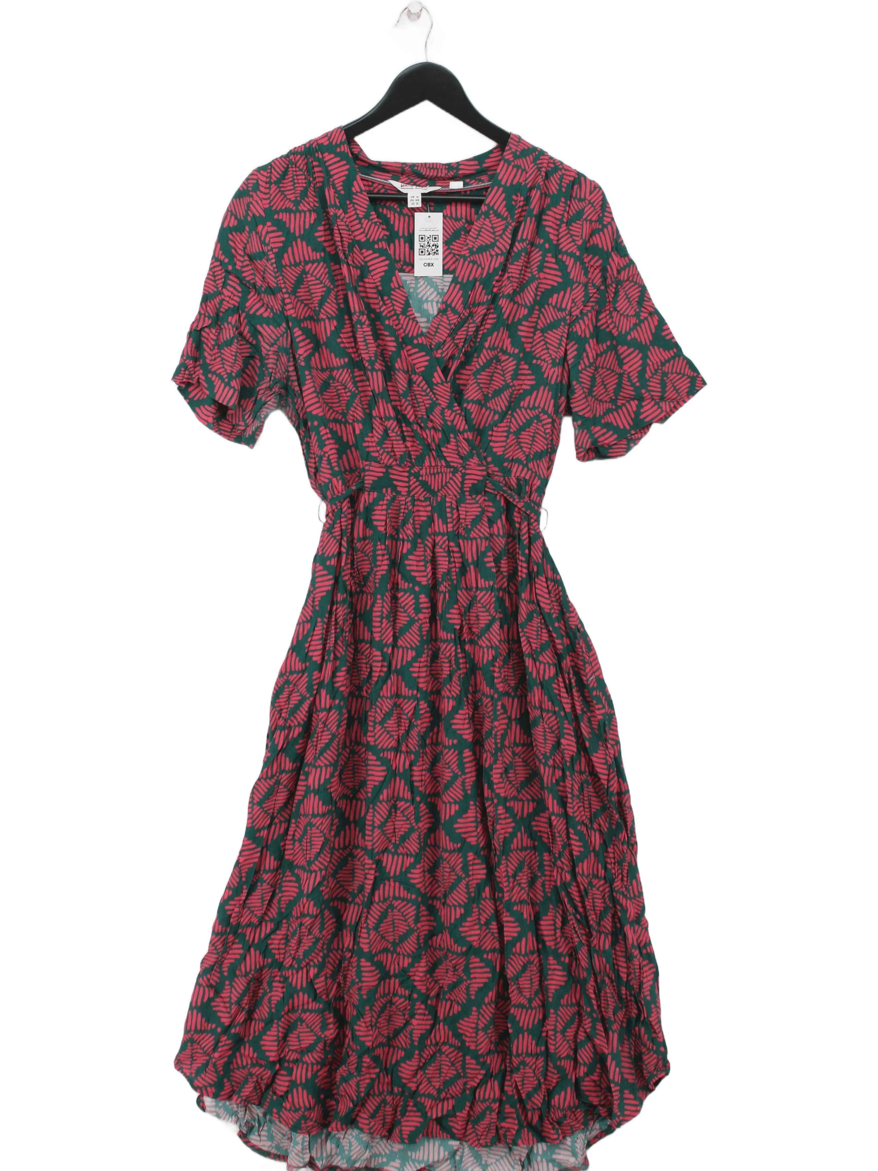 White Stuff Wrap Midi Dress UK16 in Multi