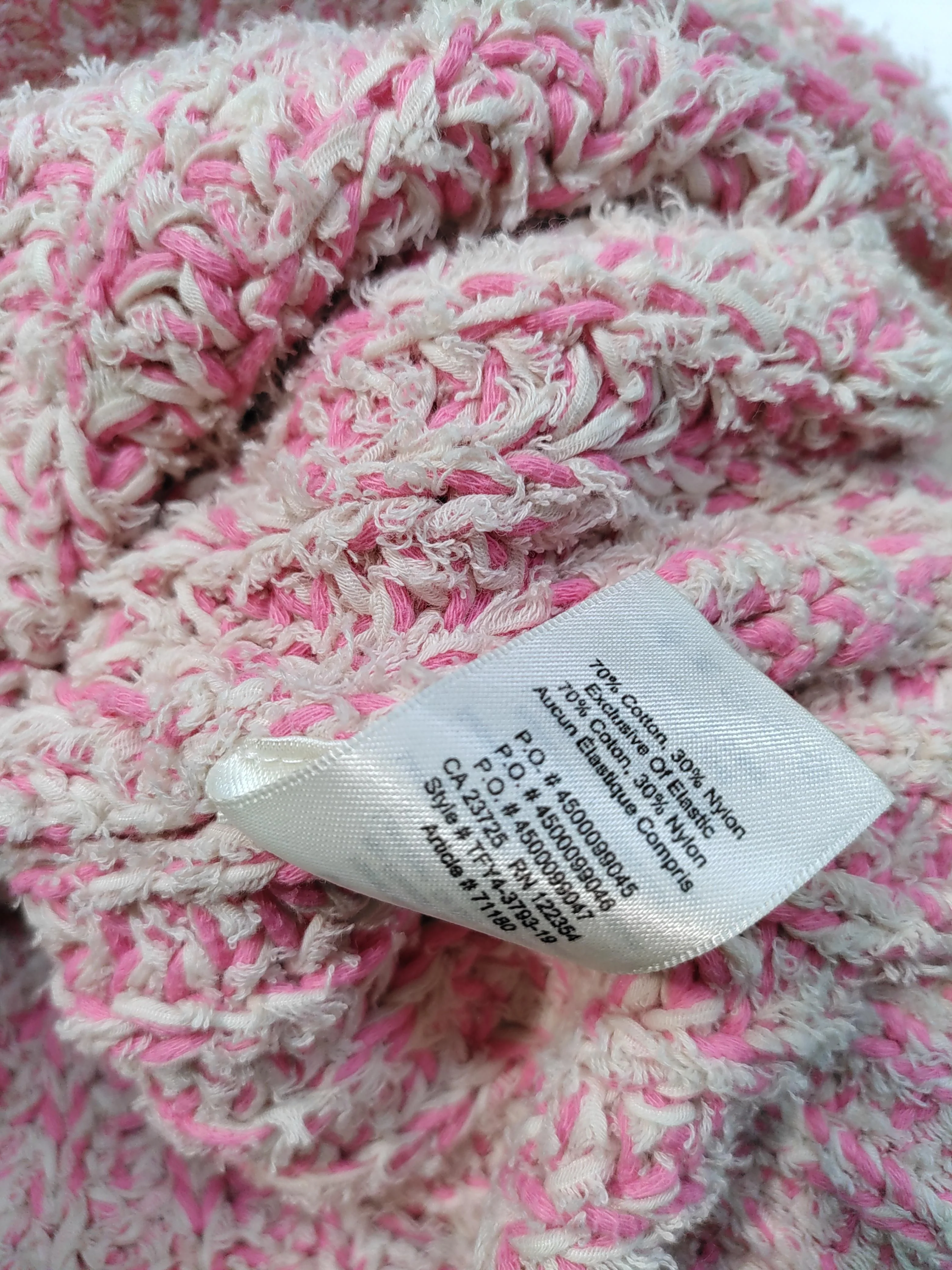Wilfred Women's Jumper M Pink Cotton with Nylon Crew Neck Pullover - Image 6