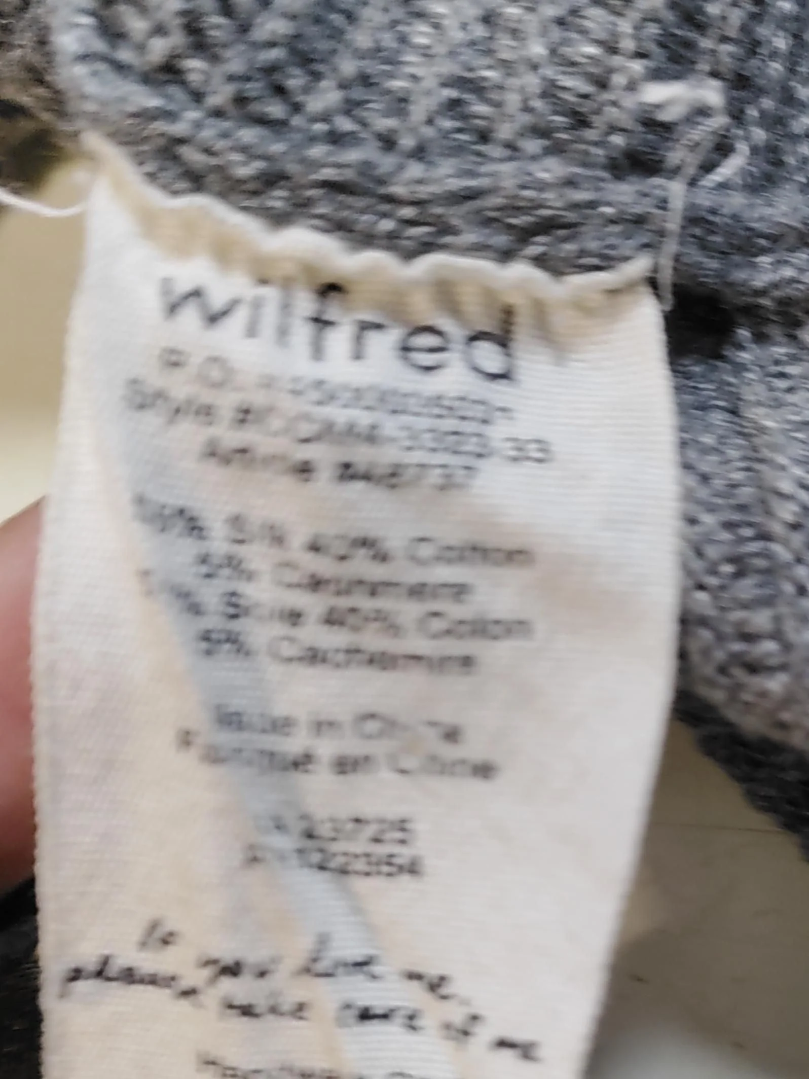 Wilfred Women's Jumper XXS Grey Silk with Cotton, Cashmere Round Neck Pullover - Image 7