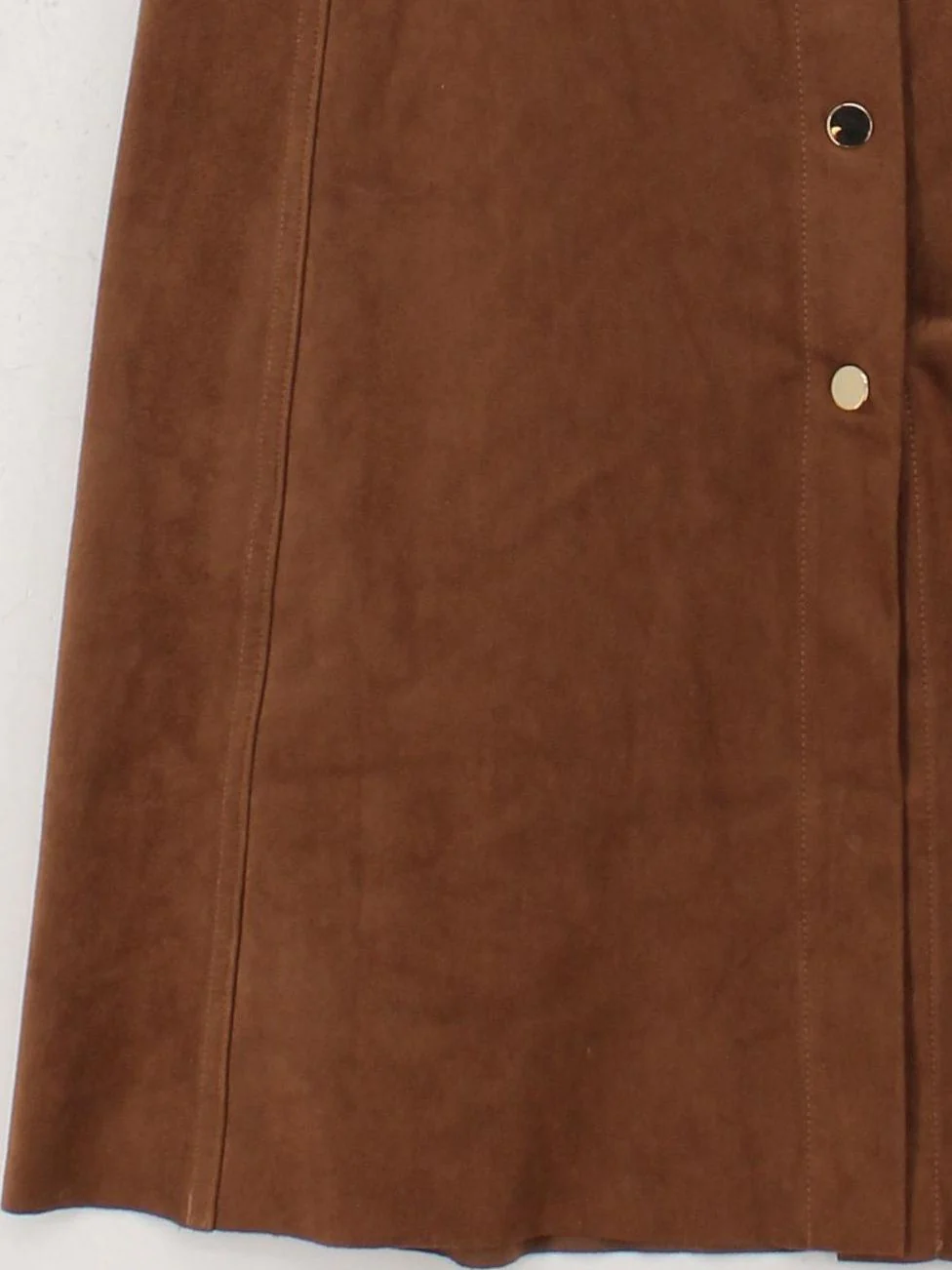 Wilfred Women's Midi Skirt UK 8 Brown Polyester with Spandex, Cotton Midi A-Line - Image 4