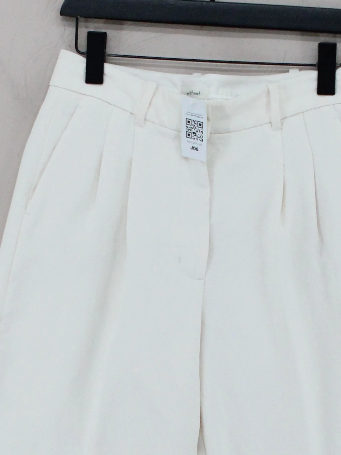 Wilfred Women's Trousers UK 8 Cream 100% Other Tapered Capri - Image 3