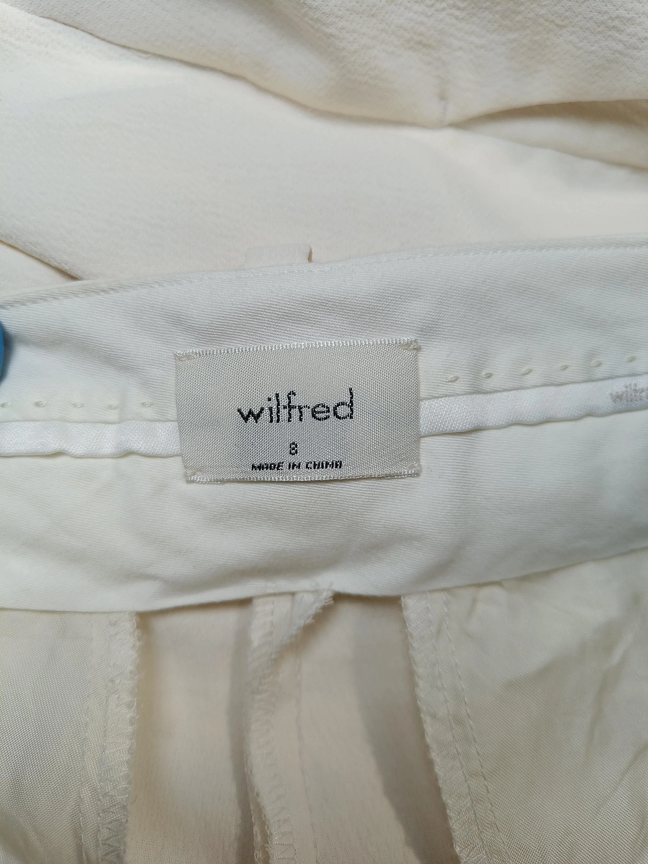 Wilfred Women's Trousers UK 8 Cream 100% Other Tapered Capri - Image 5