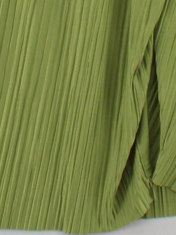 Winona Women's Midi Skirt UK 10 Green Polyester with Spandex Midi Pleated - Image 4