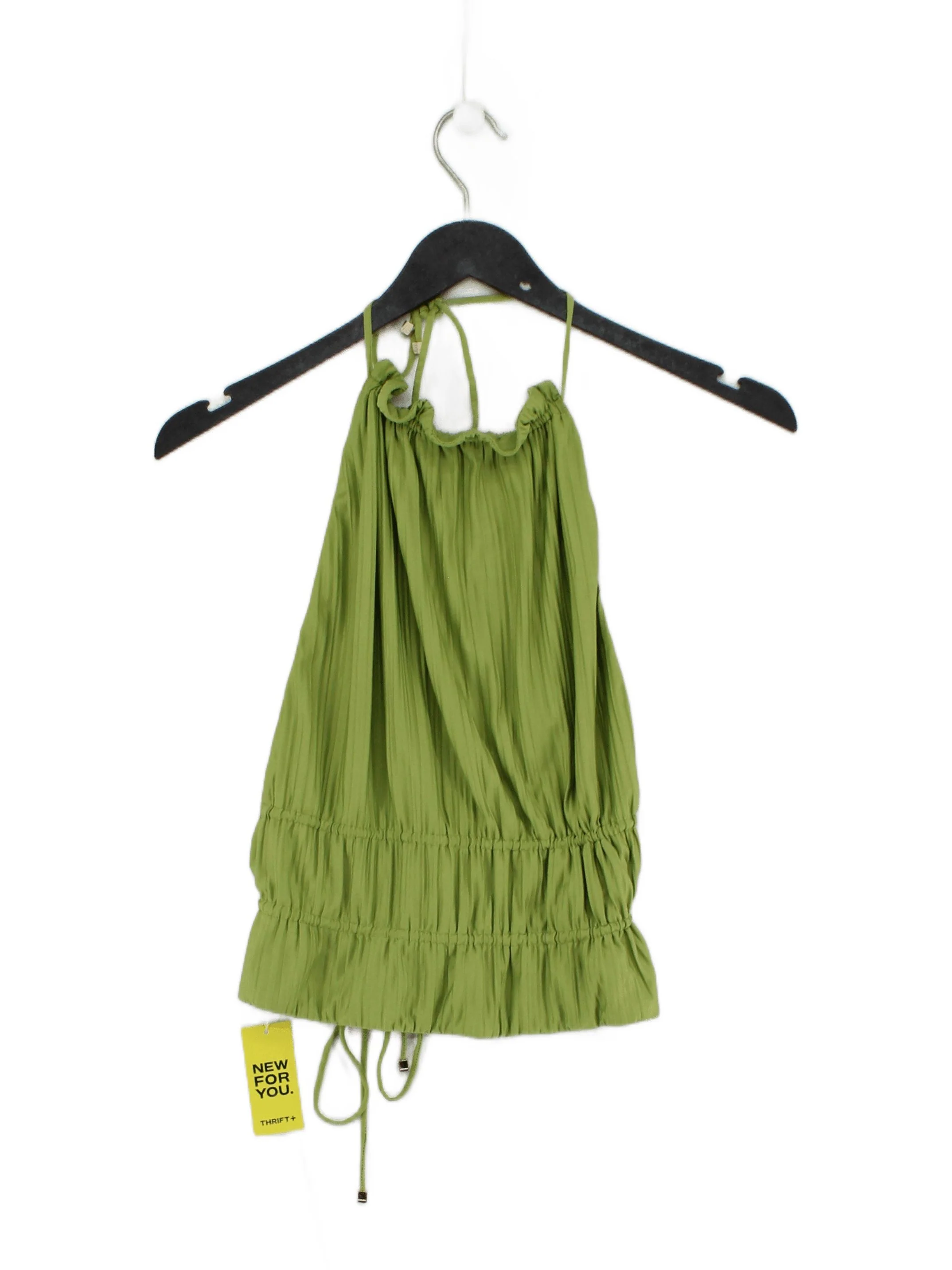 Winona Women's Top UK 12 Green Polyester with Spandex Basic
