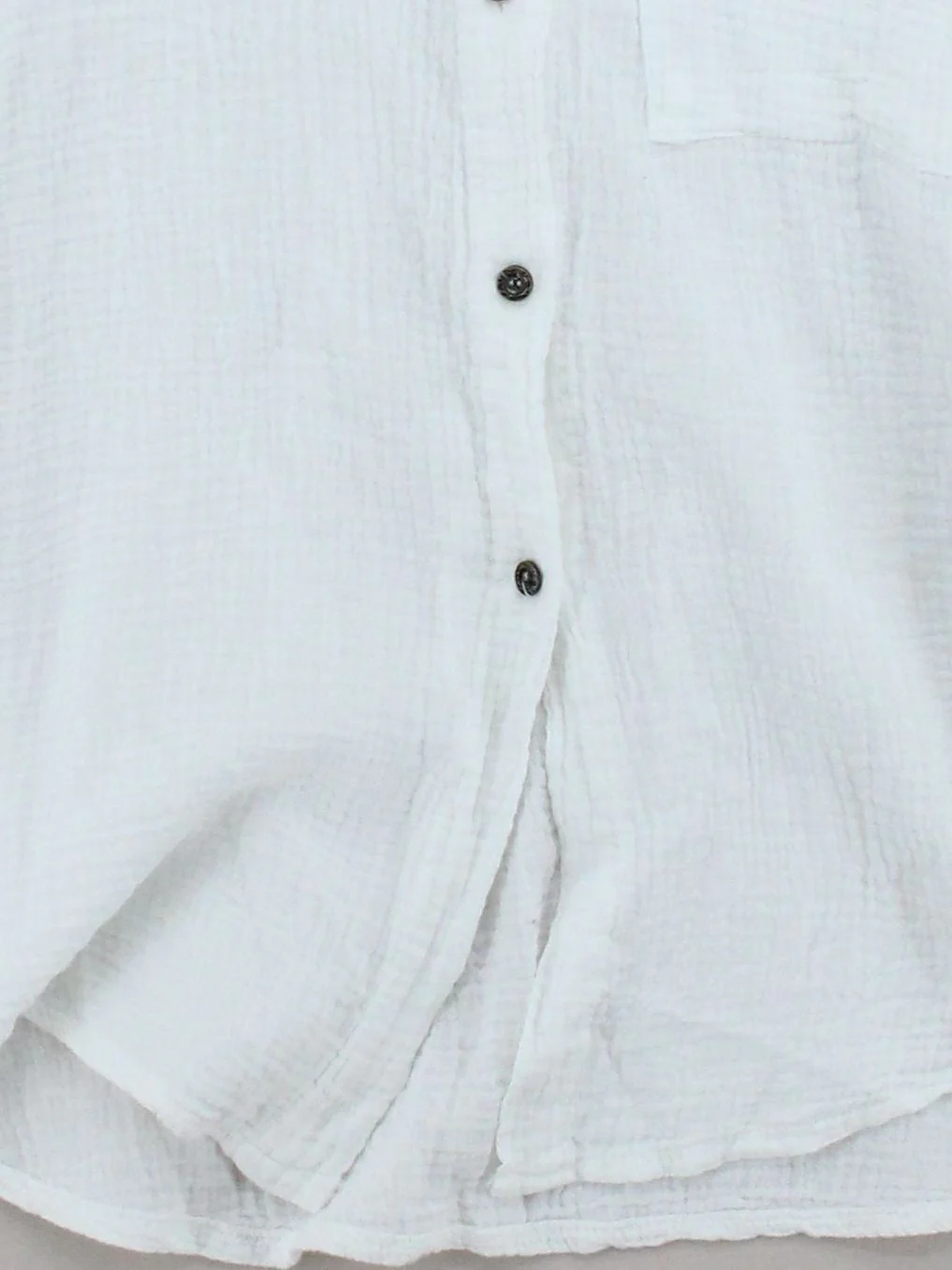 Wonderlust Women's Shirt White 100% Cotton Long Sleeve Collared Basic - Image 4