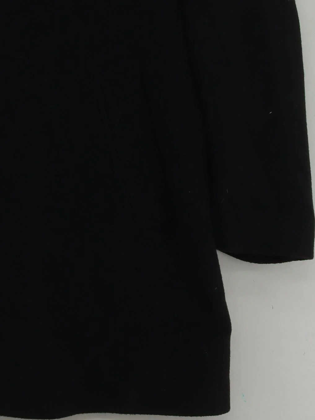 Wool And Cashmere Men's Coat Chest: 40 in Black Wool - Image 4