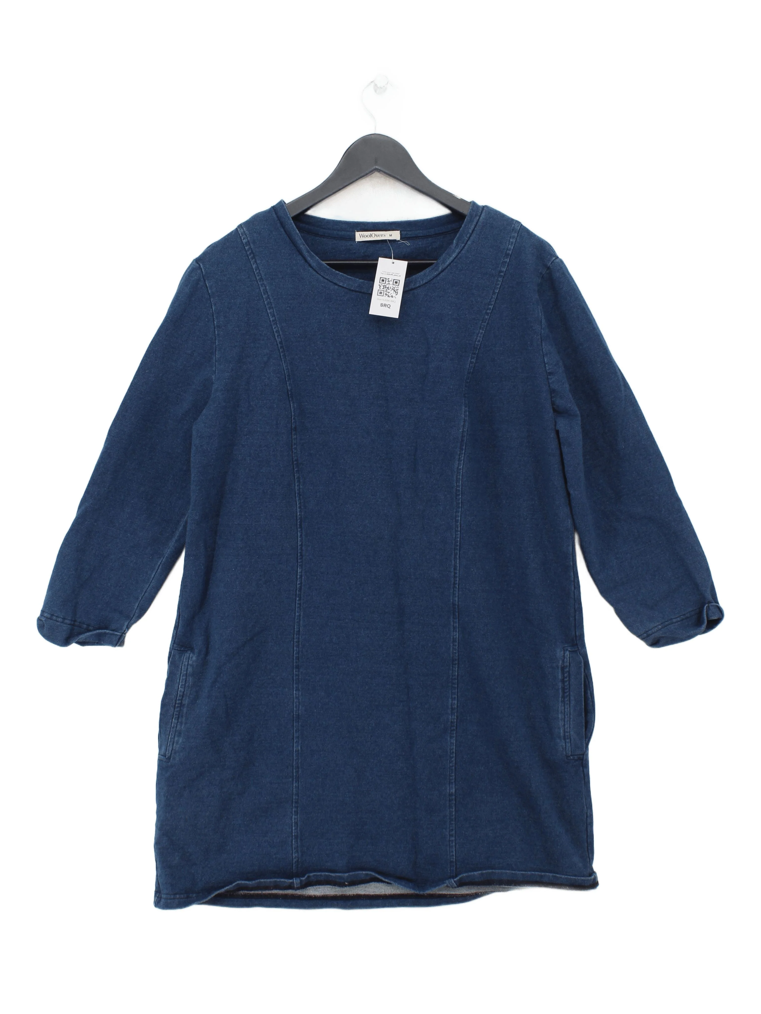 Woolovers T-Shirt Mini Dress M in Blue