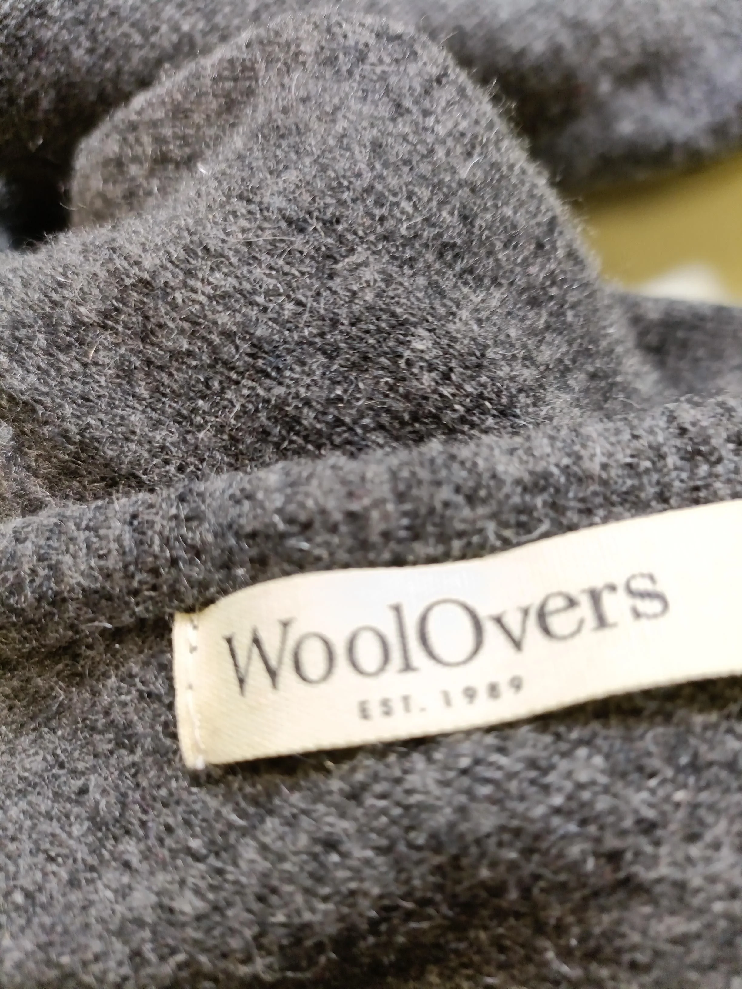 Woolovers Women's Jumper XS Grey 100% Wool V-Neck Pullover - Image 6