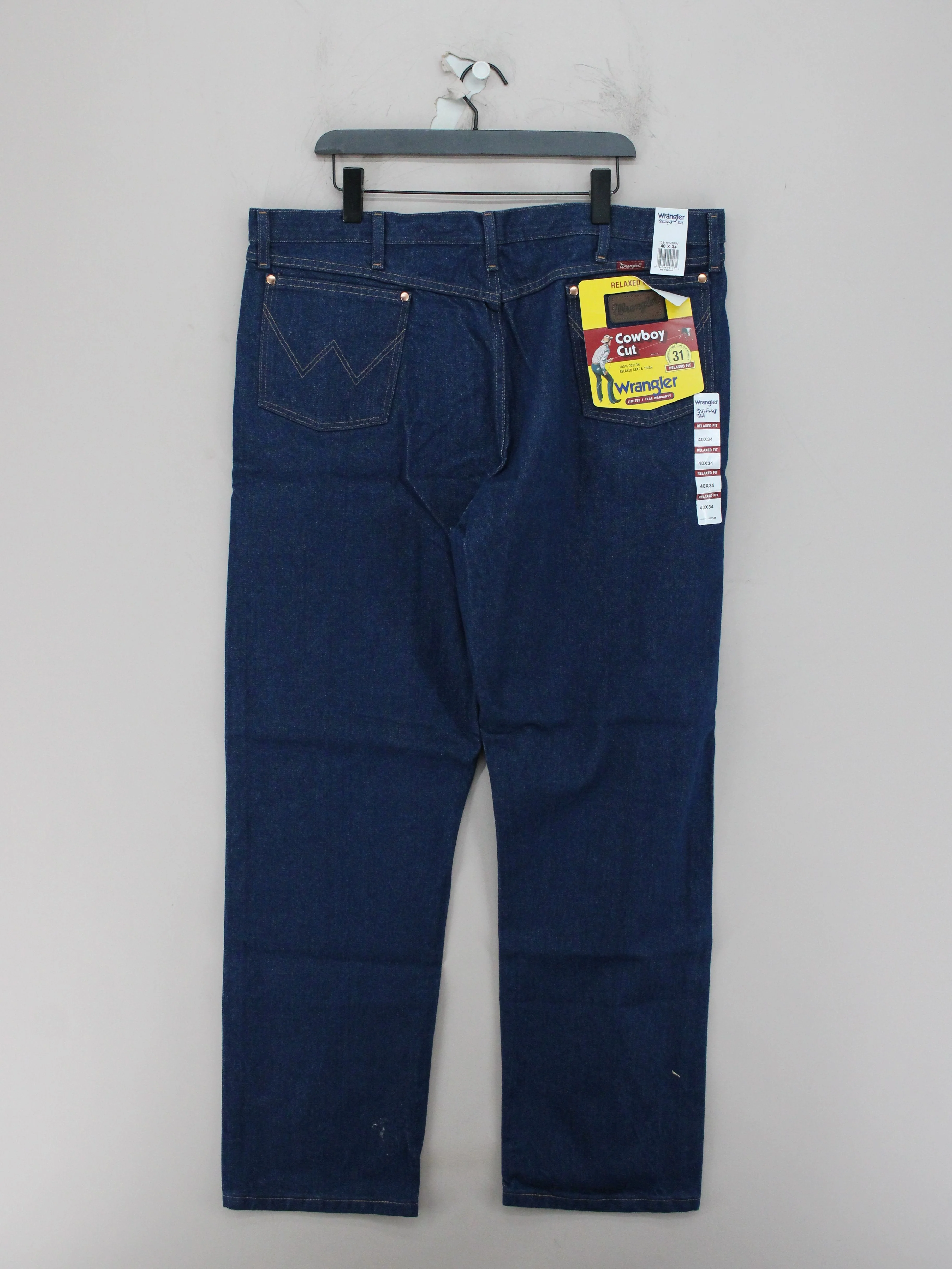 Wrangler Men's Jeans W 40 in; L 34 in Blue 100% Cotton Straight - Image 2
