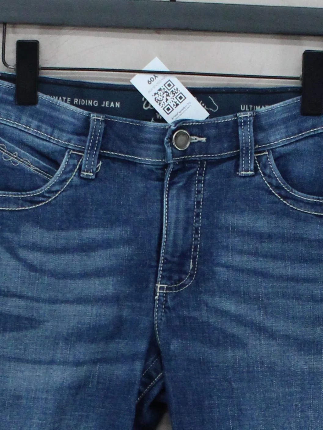 Wrangler Men's Shorts W 32 in Blue Cotton with Polyester, Elastane Chino - Image 3
