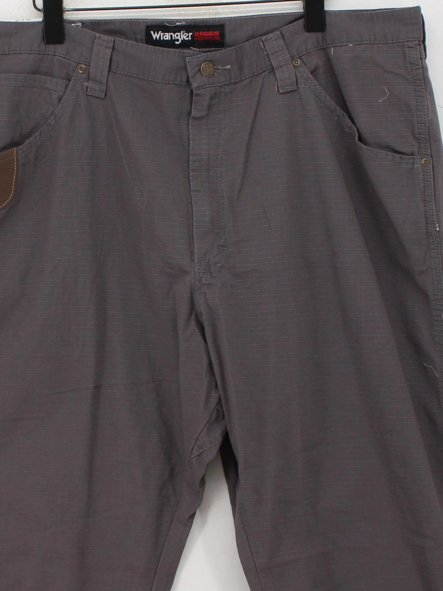 Wrangler Men's Trousers XL Grey 100% Cotton Straight Chino - Image 3