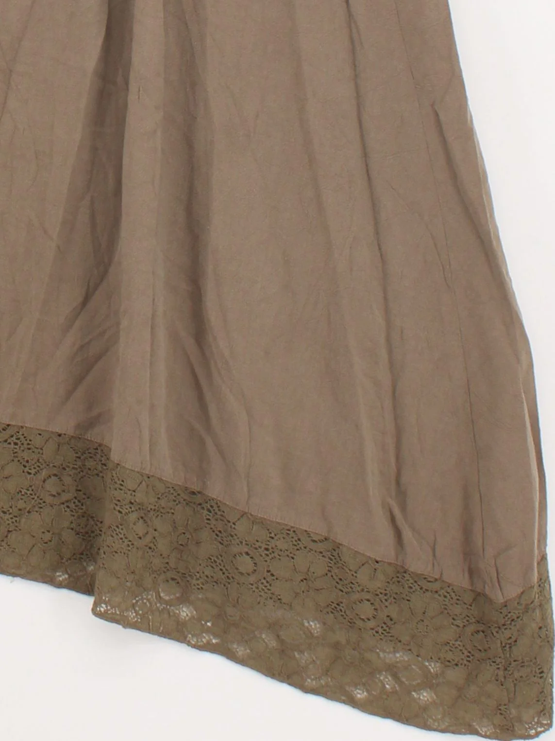 Wrap Women's Midi Skirt W 28 in Green 100% Other Midi A-Line - Image 4